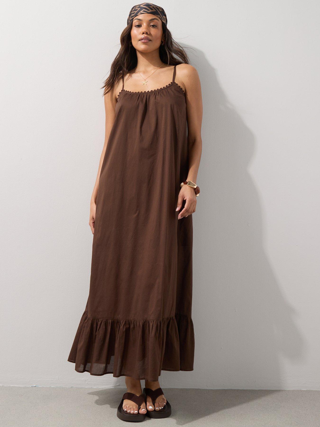 The Very Collection Strappy Printed Beach Midaxi Dress