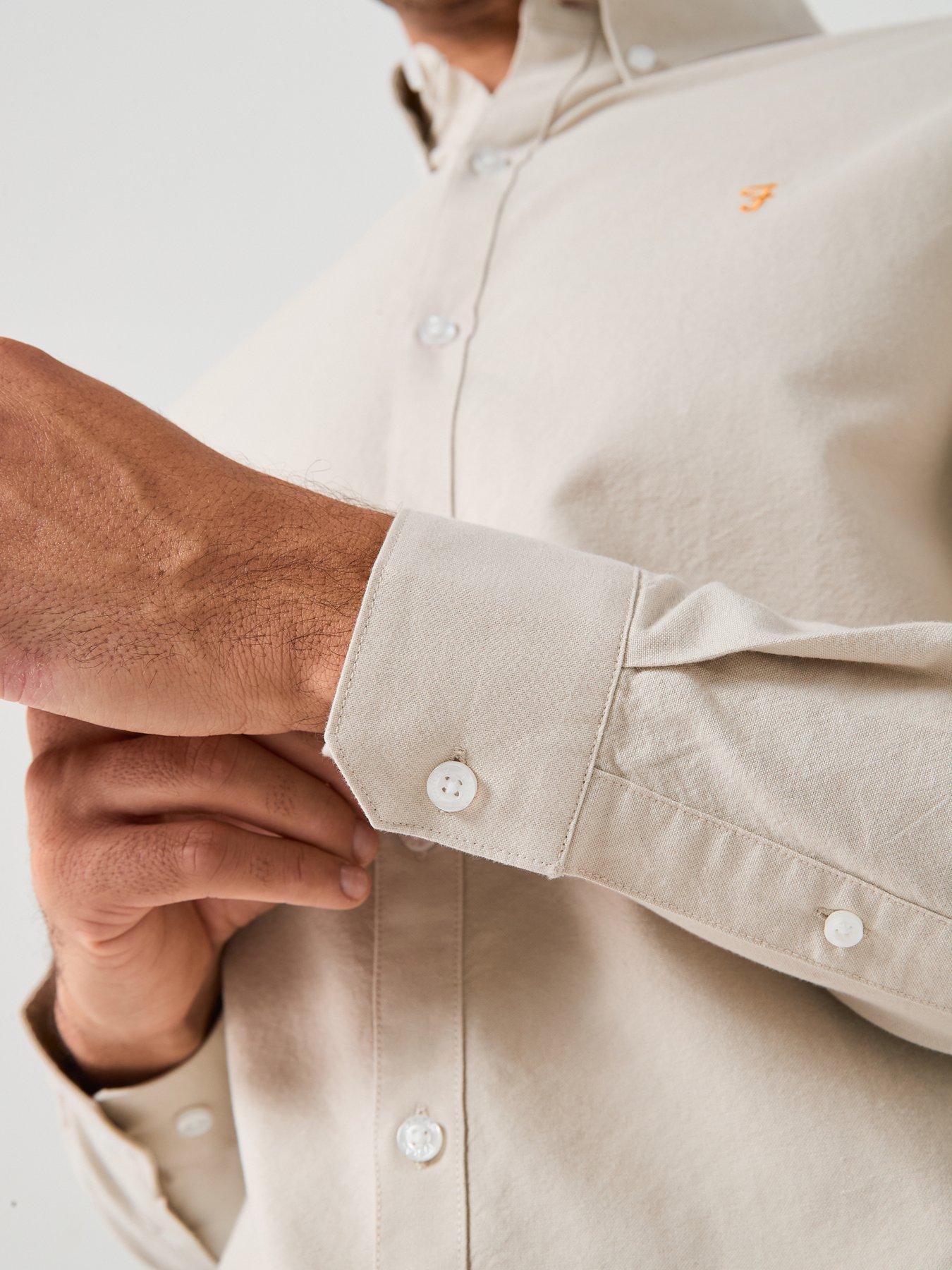 Image 5 of 6 of Farah Brewer Long Sleeve Shirt - White