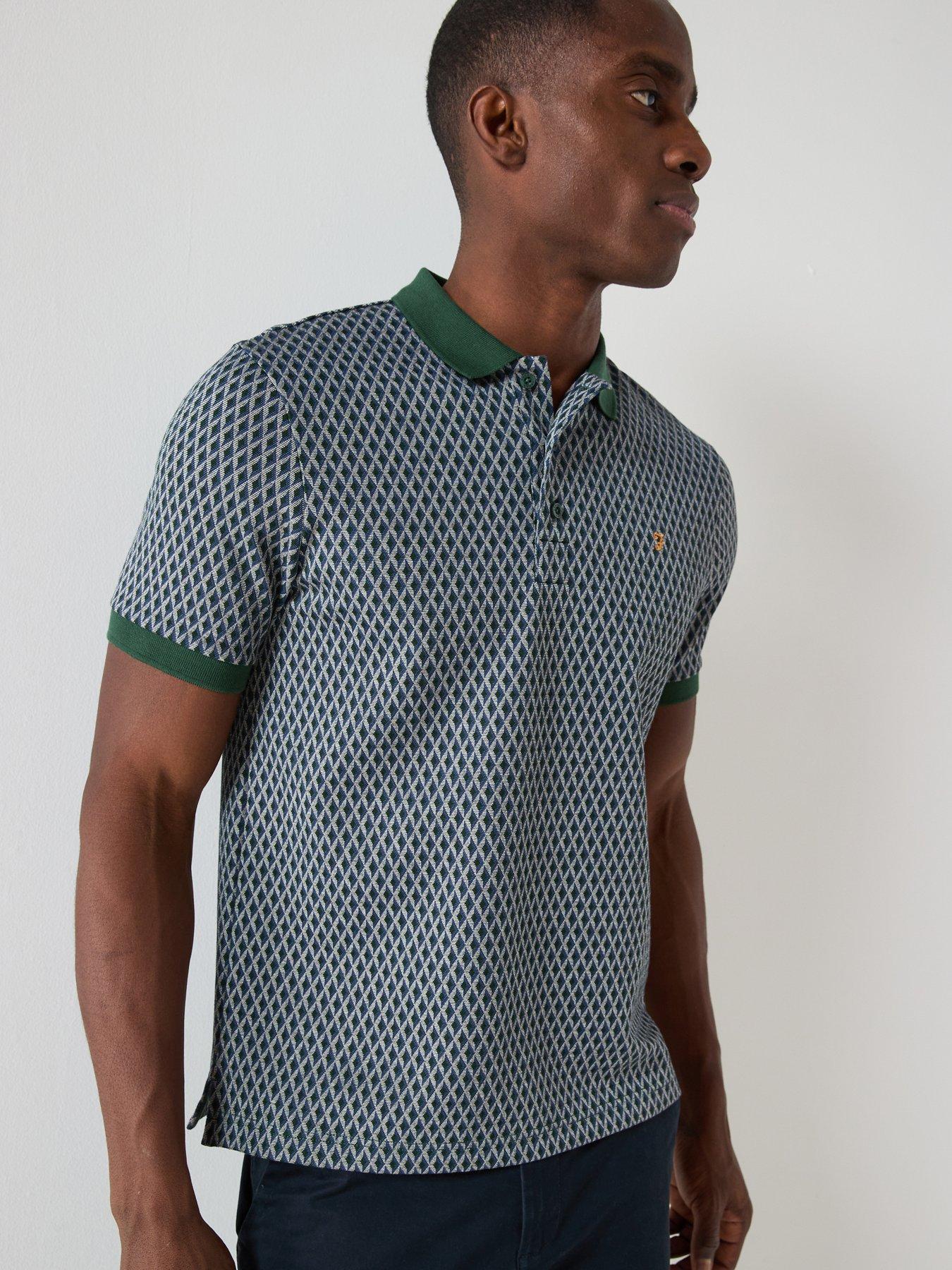 front image of farah-whitston-polo-shirt-green