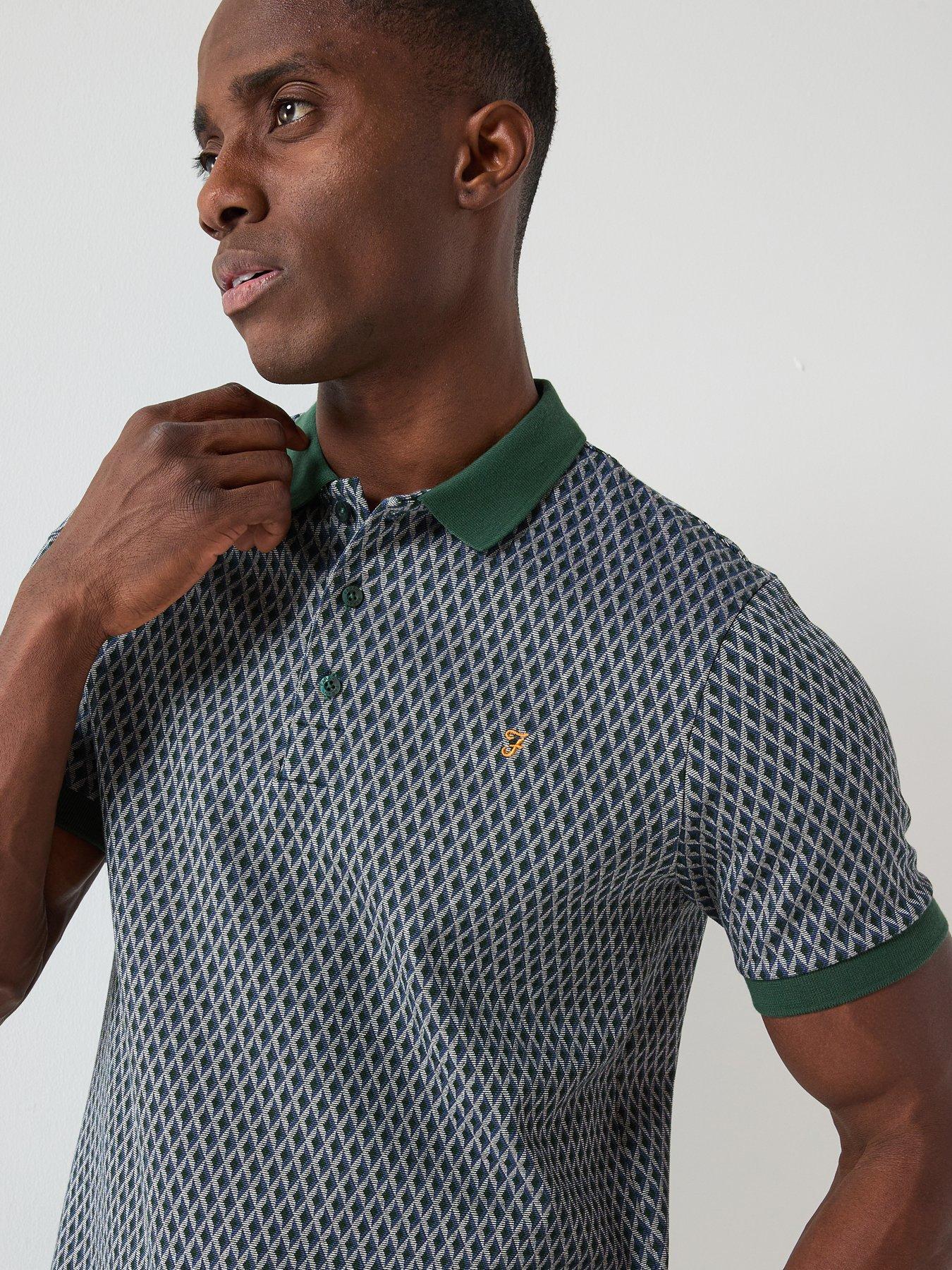 image of farah-whitston-polo-shirt-green