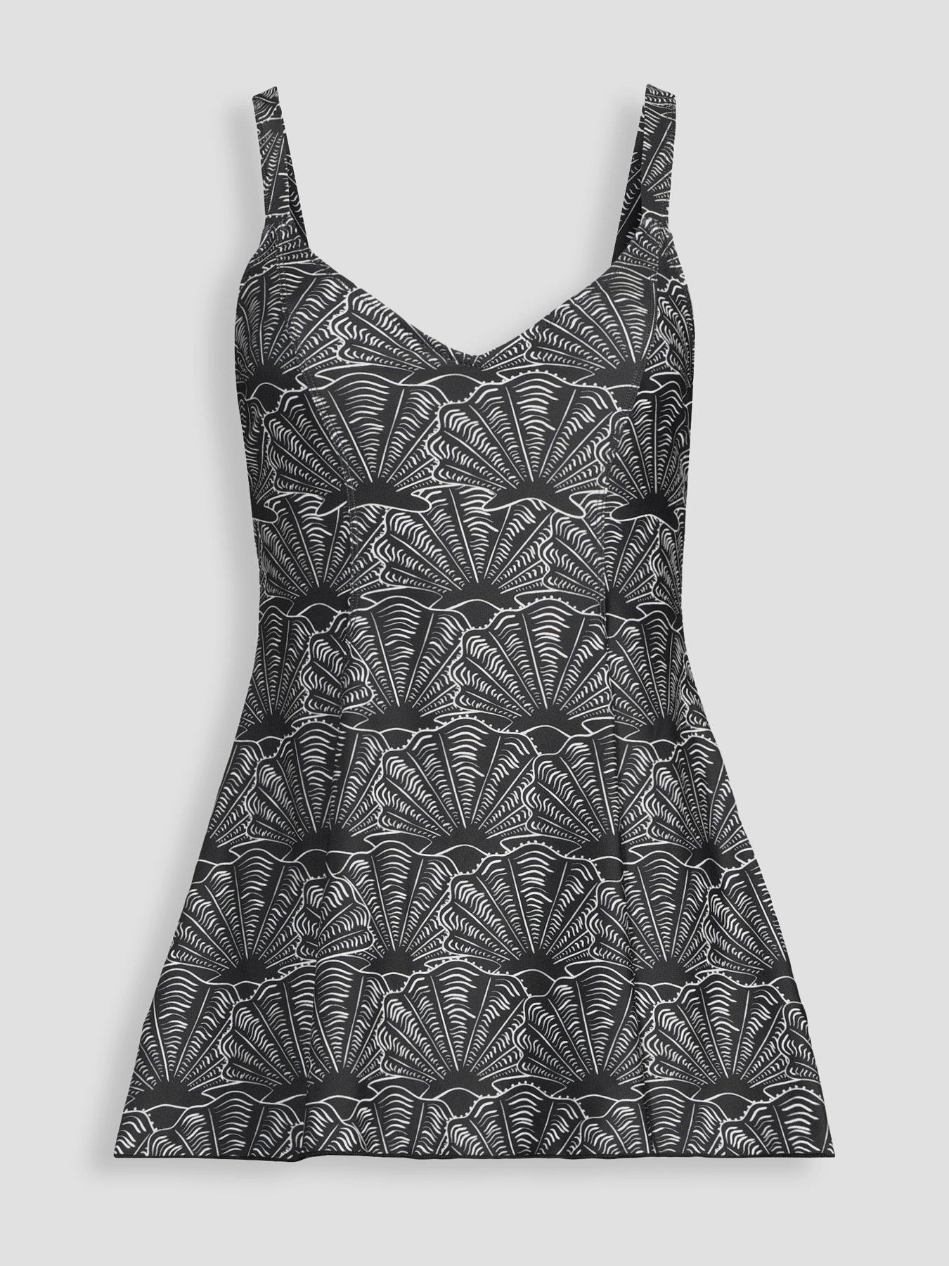 Image 6 of 6 of The Very Collection Shell Print Swim Dress - Multi
