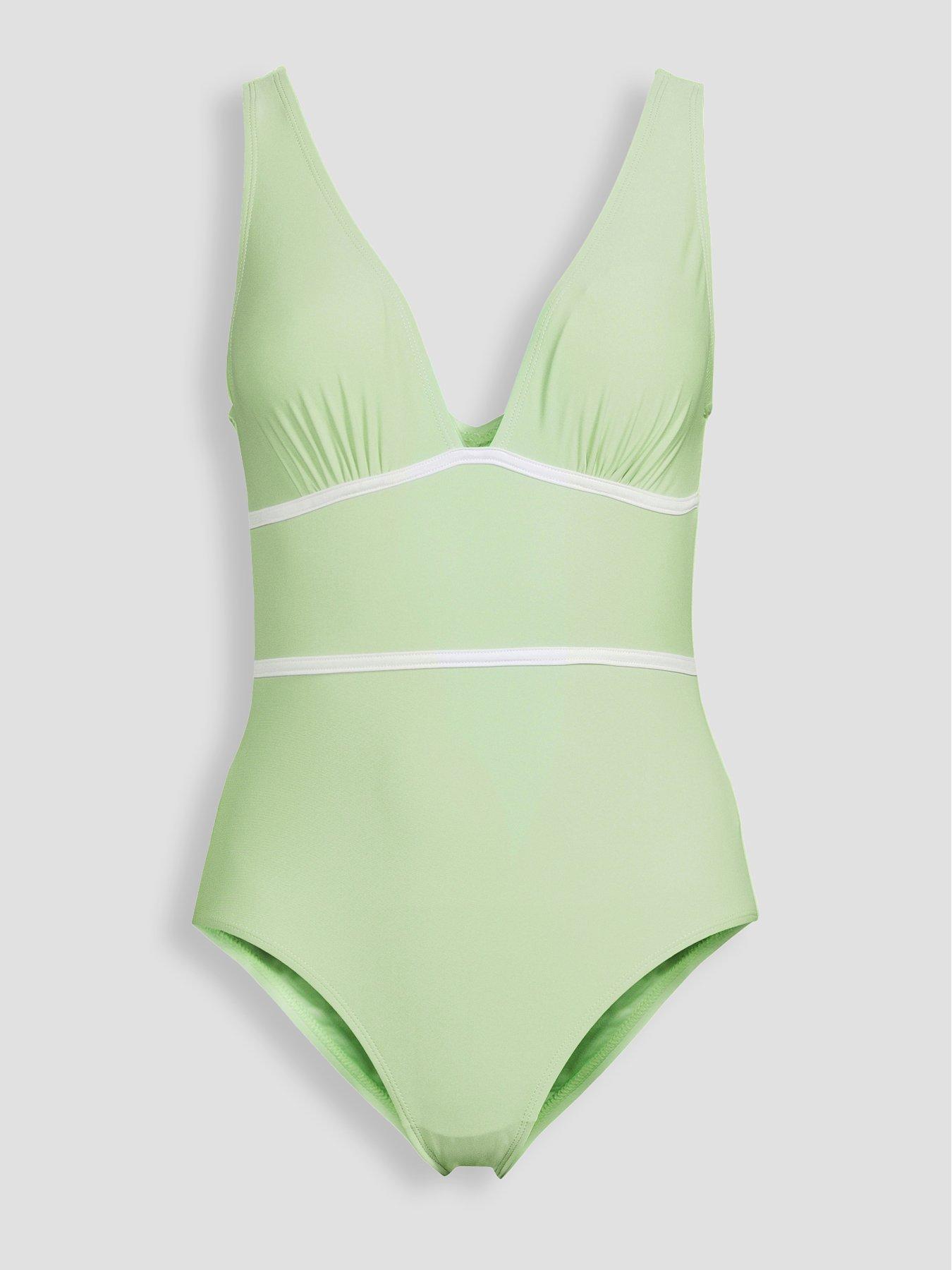Image 7 of 7 of The Very Collection Sculpting Contrast Binding Swimsuit