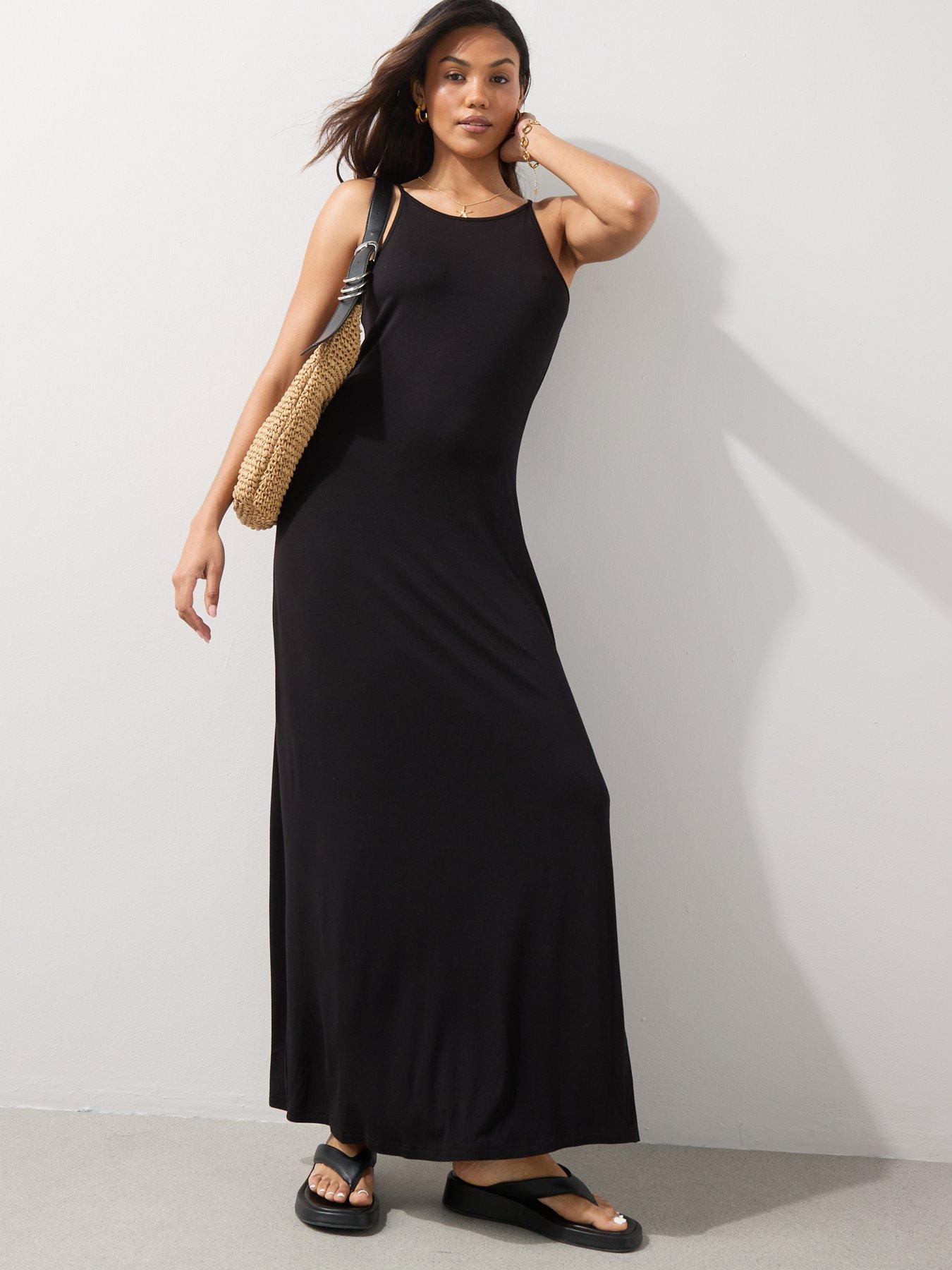 The Very Collection Strappy Maxi Dress - Black