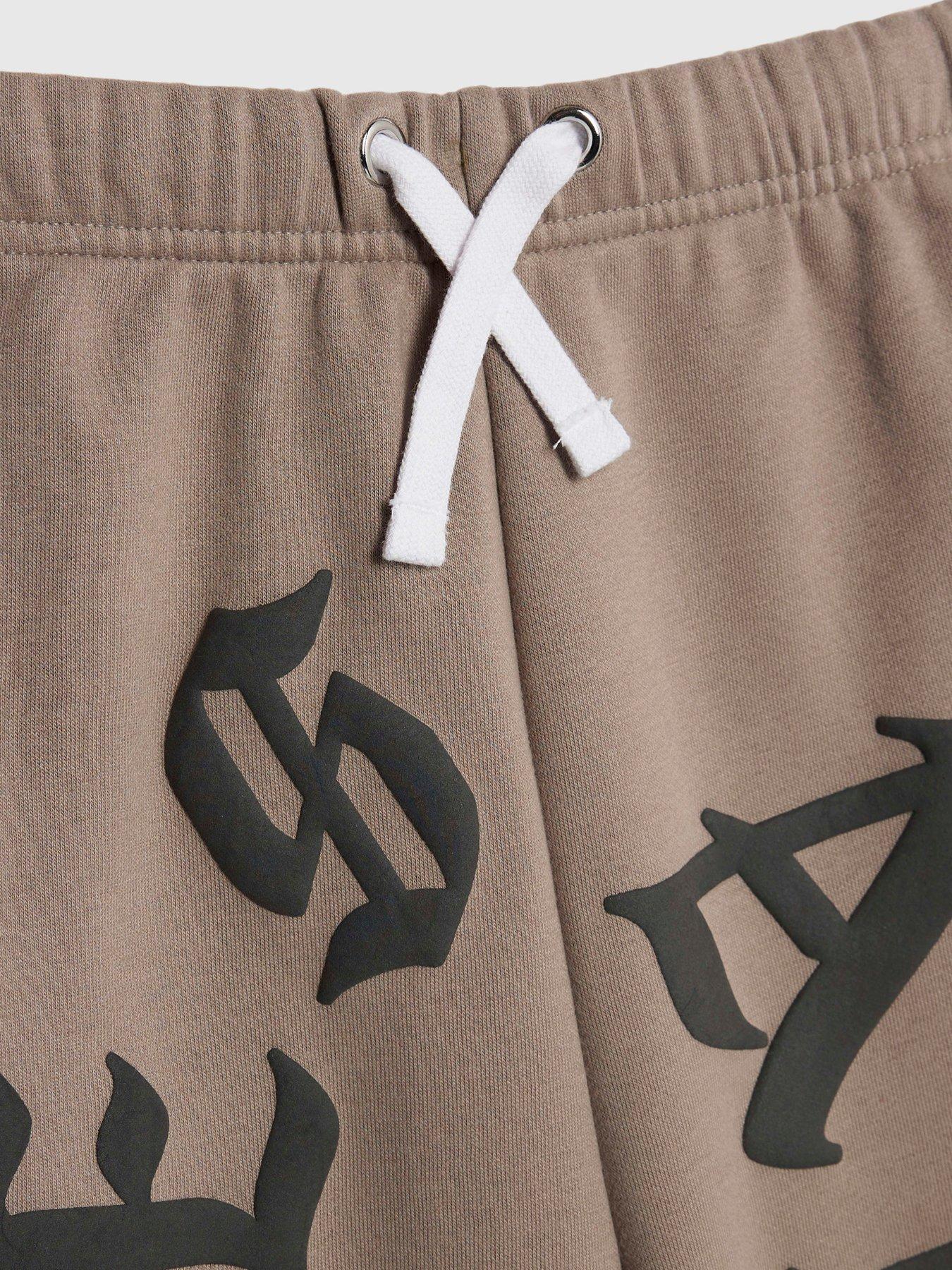  image of river-island-older-boys-ame-saint-hoodie-set-brown