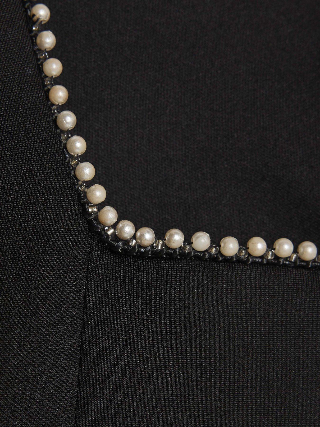  image of river-island-older-girls-bow-hem-puff-sleeve-dress-black