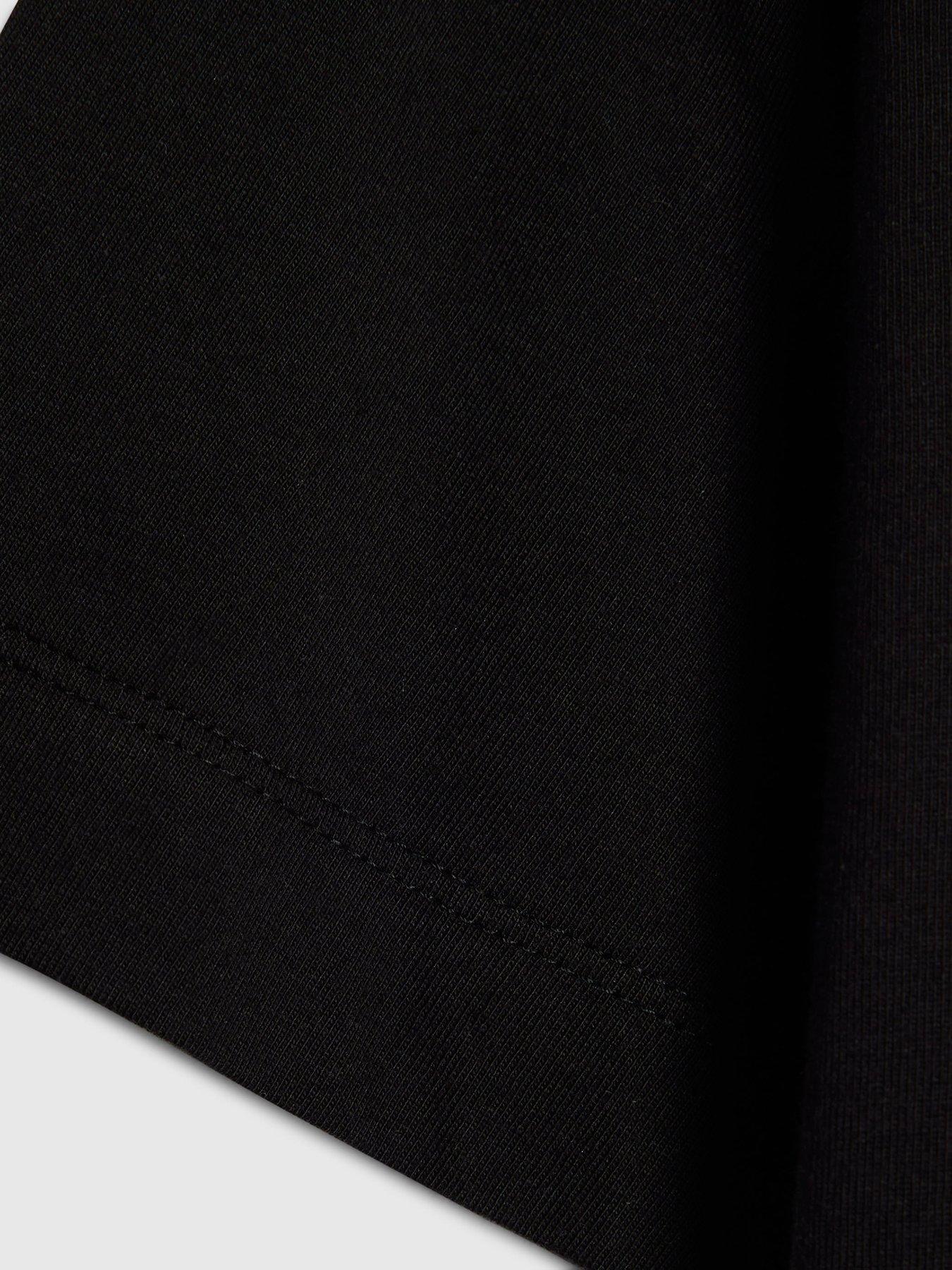  image of river-island-older-girls-embellished-bow-top-black