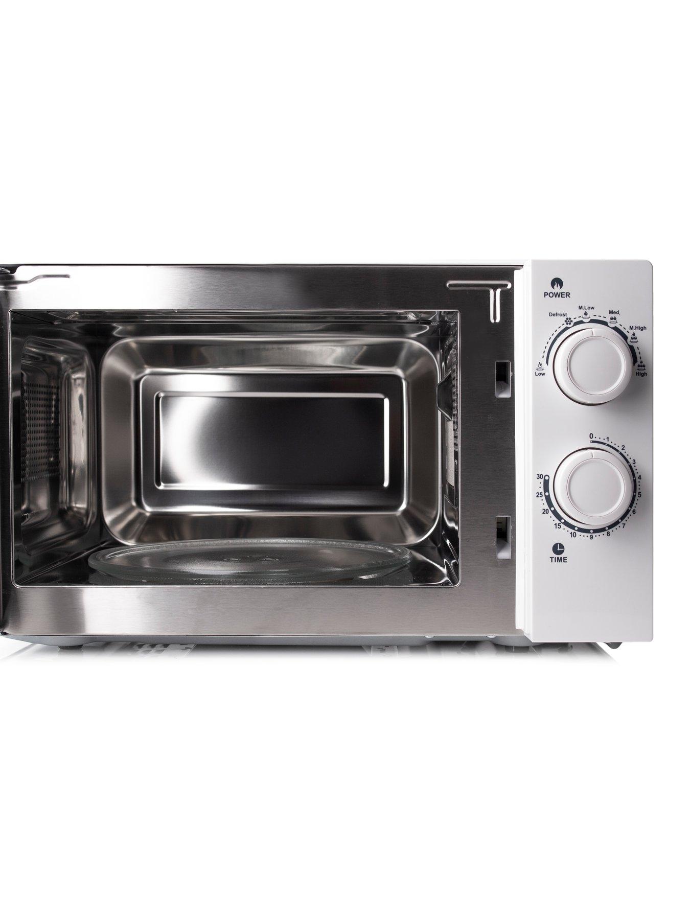 image of haden-20l-700wnbspmicrowave-stainless-steel-interior-white