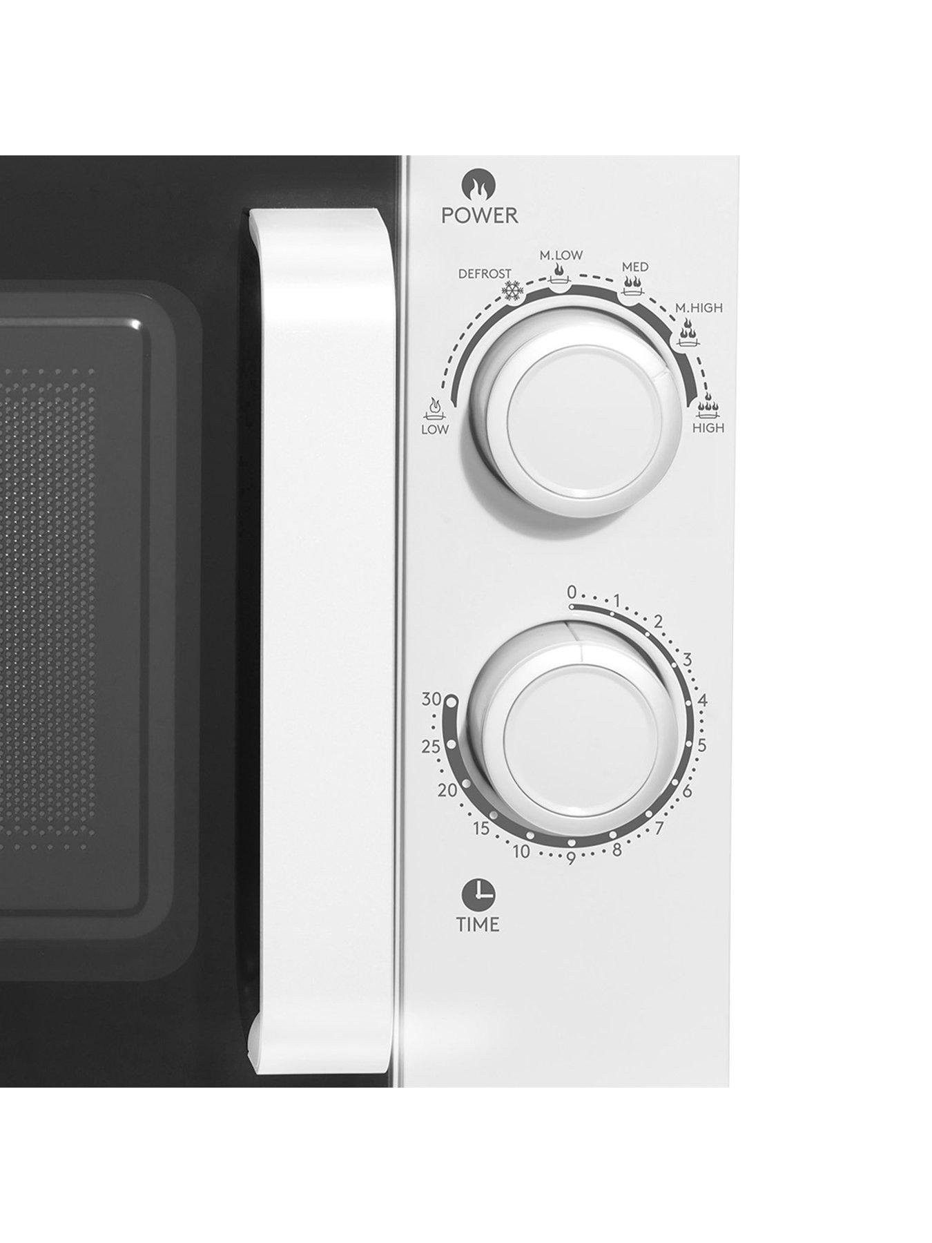  image of haden-20l-700wnbspmicrowave-stainless-steel-interior-white