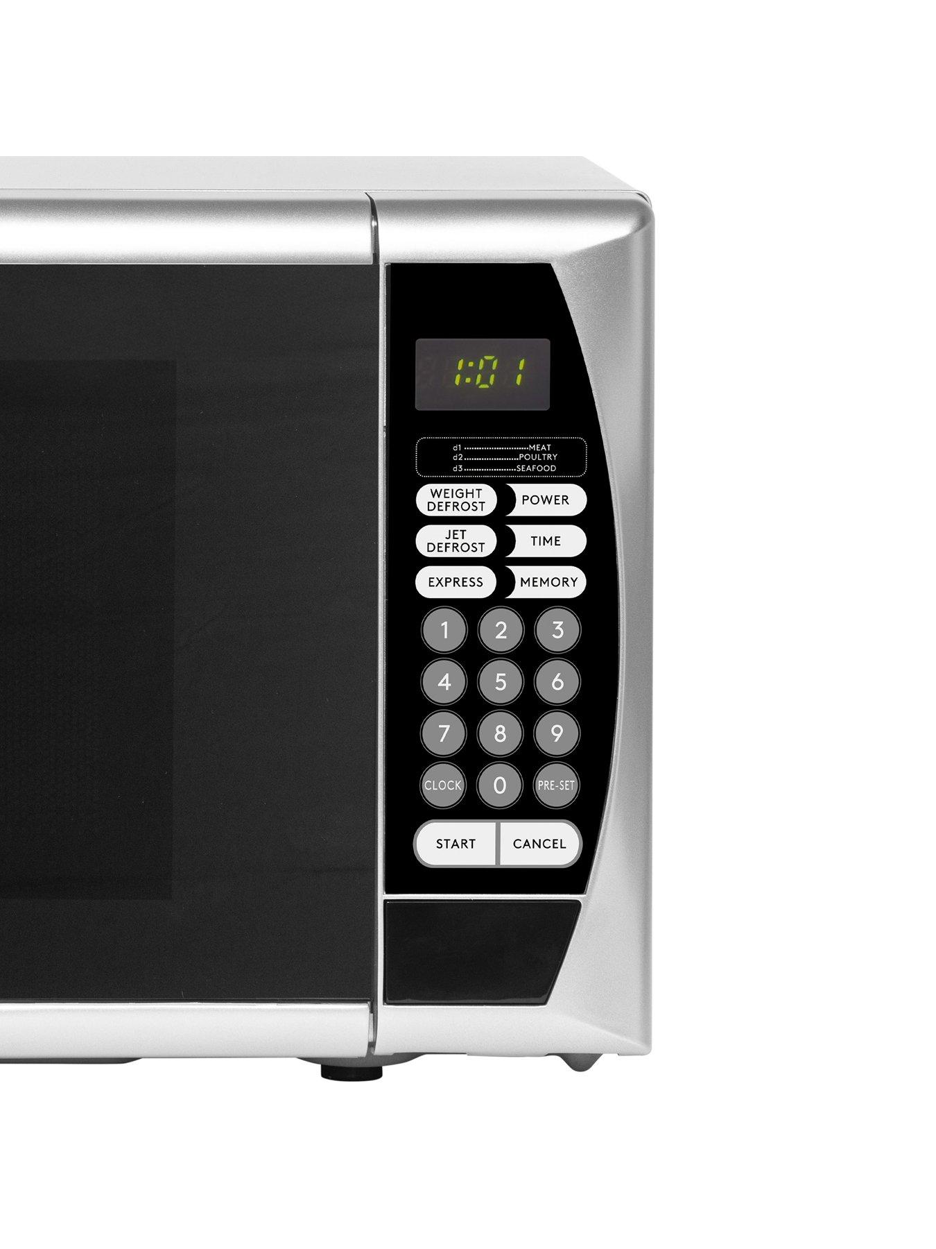  image of haden-20l-800w-silver-microwave-silver