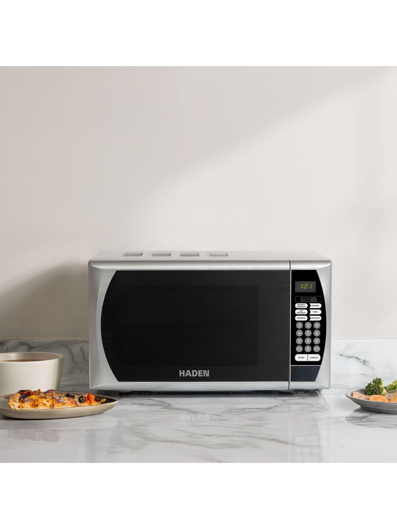  image of haden-20l-800w-silver-microwave-silver