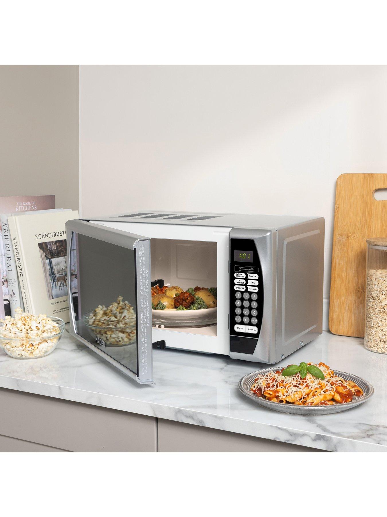  image of haden-20l-800w-silver-microwave-silver