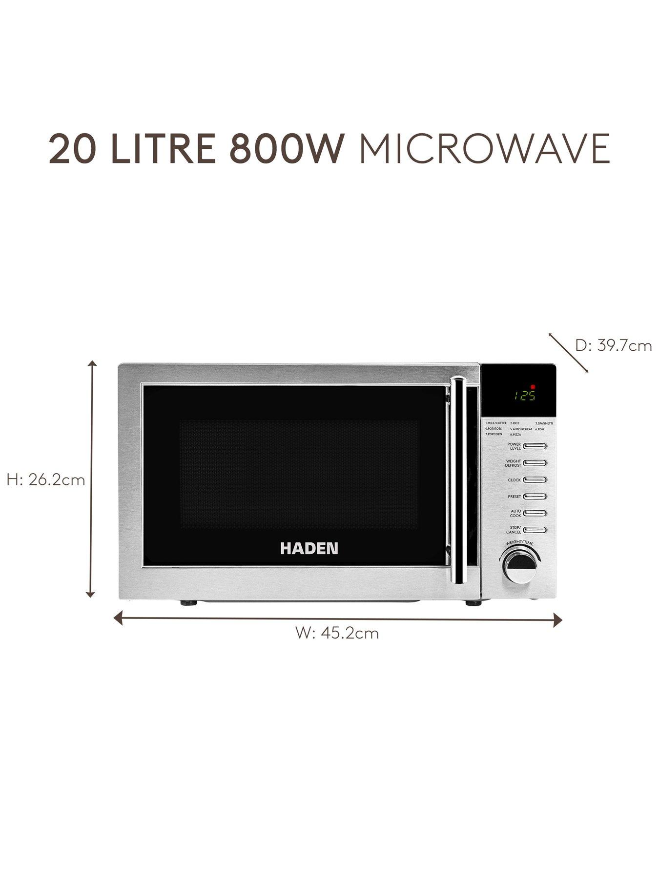  image of haden-20l-800wnbspmicrowave-stainless-steel