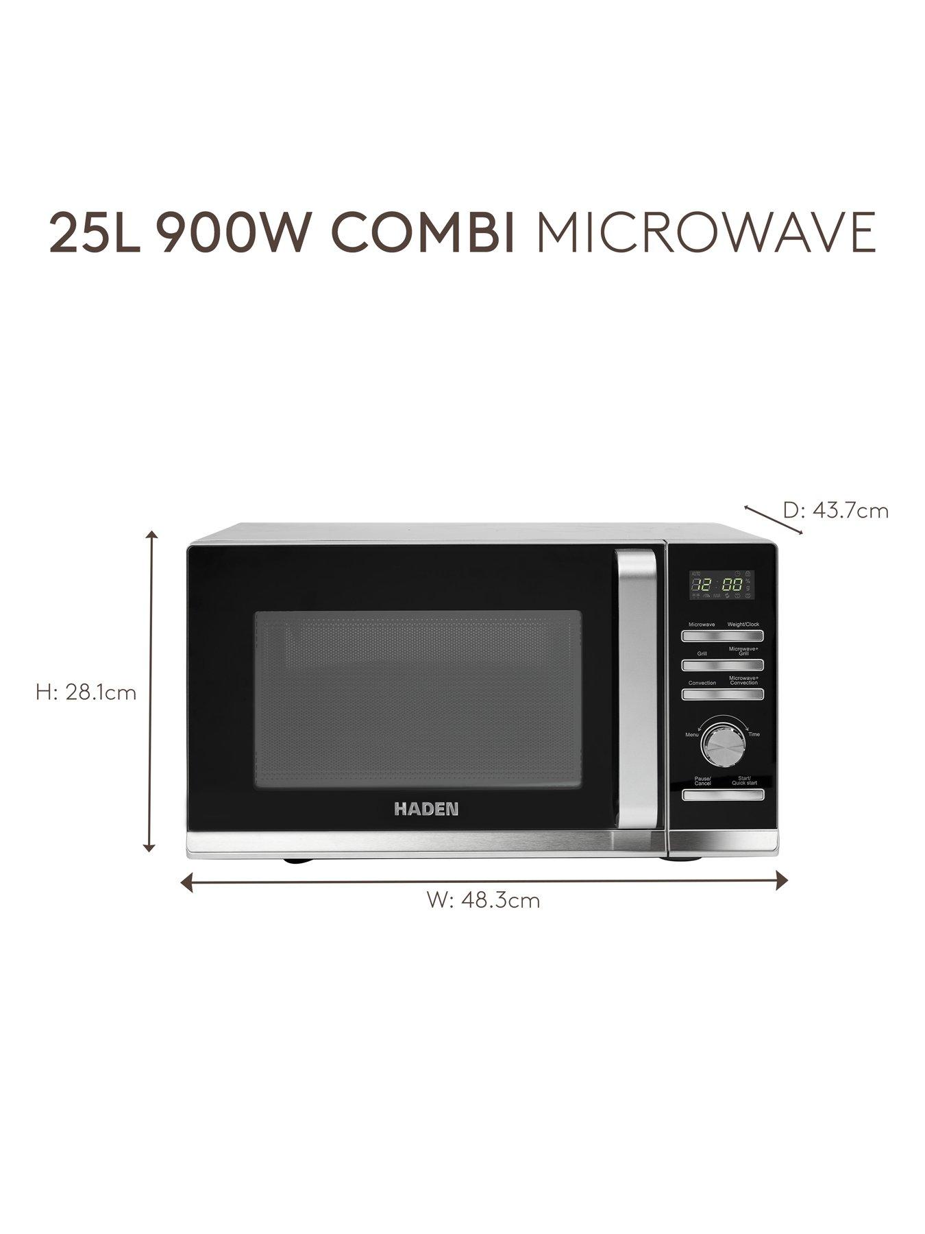  image of haden-25l-silver-combi-microwave