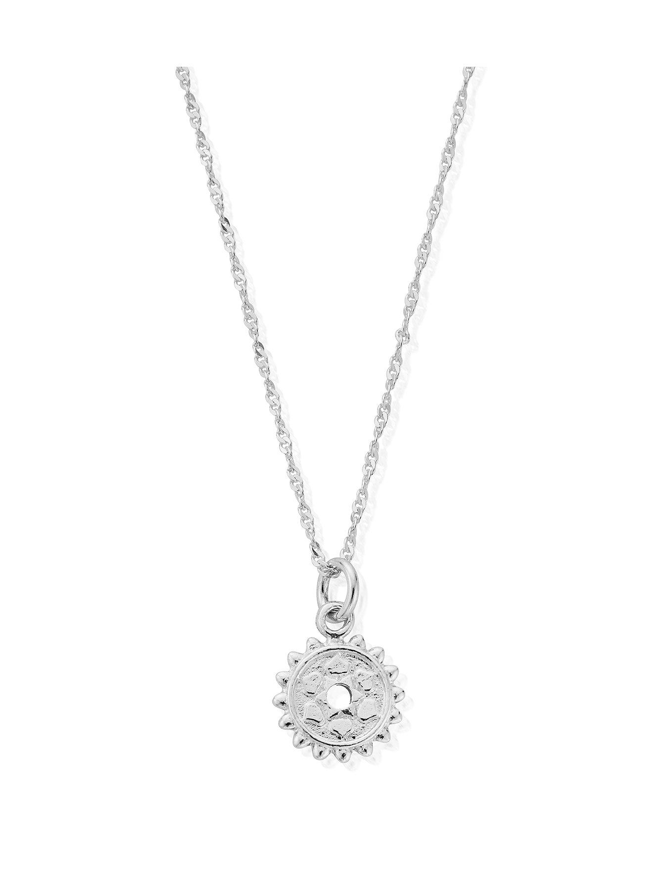 ChloBo Tiny Twisted Rope Chain Crown Chakra Necklace