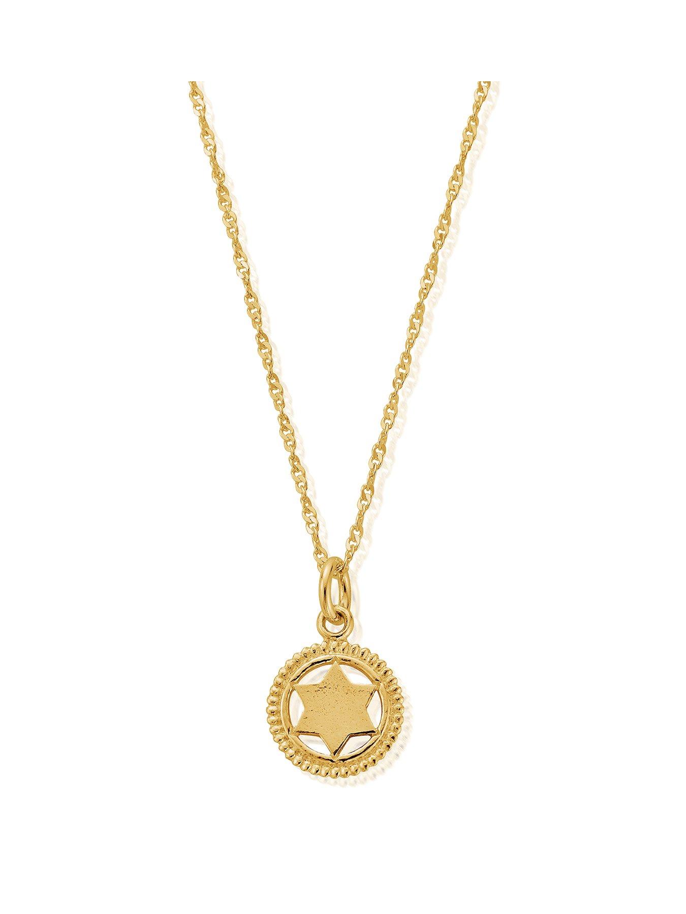 ChloBo Gold Tiny Twisted Rope Chain Heart Chakra Necklace