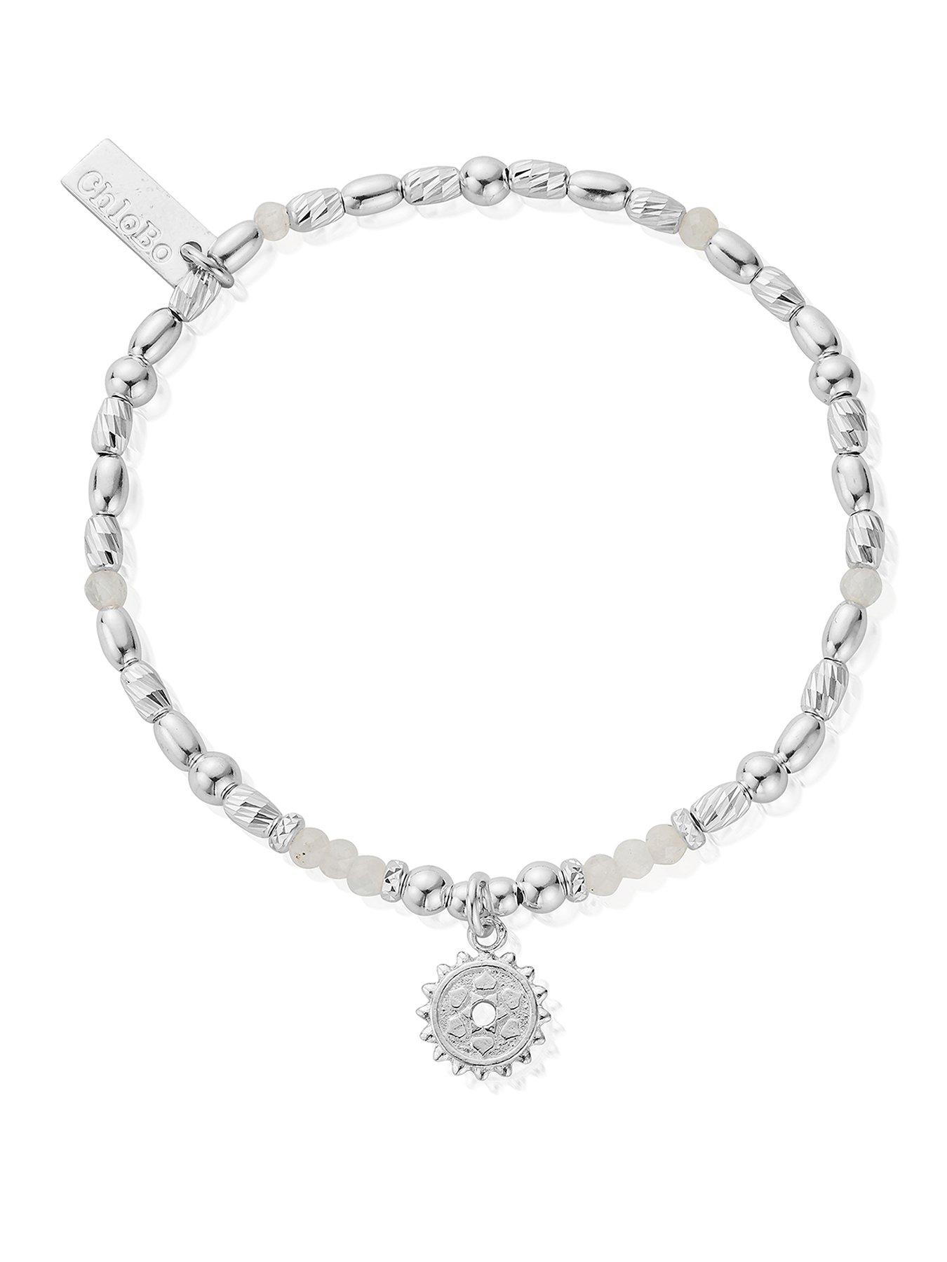 ChloBo Moonstone Crown Chakra Bracelet