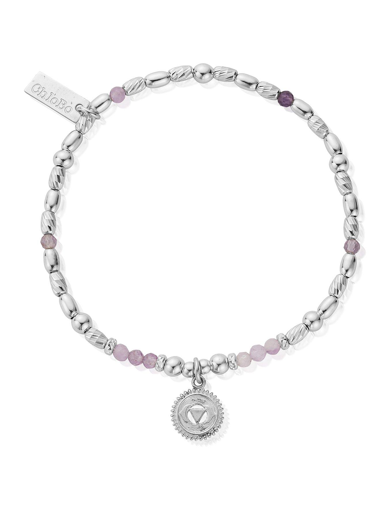 ChloBo Lavender Amethyst Third Eye Chakra Bracelet