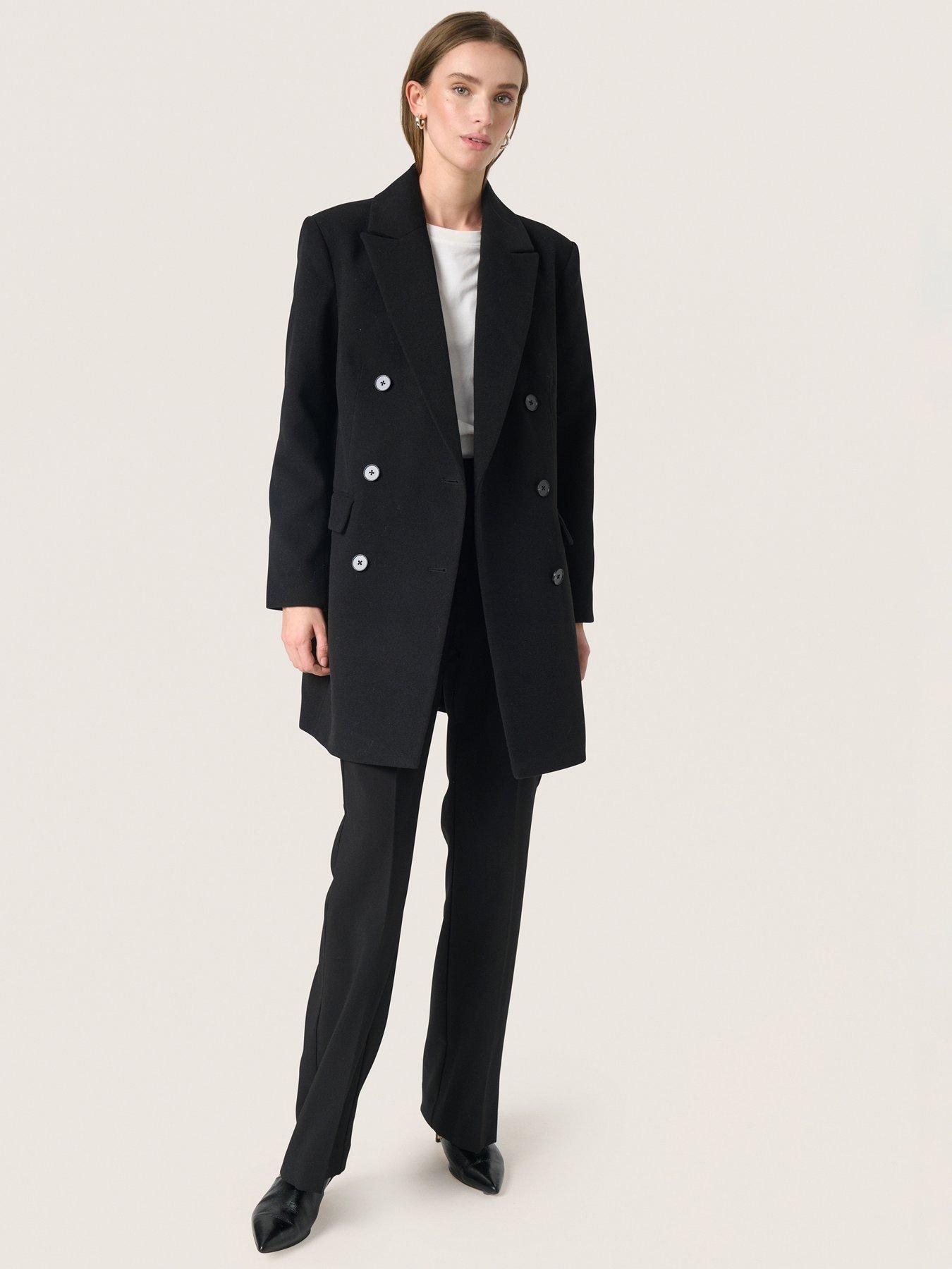  image of soaked-in-luxury-rubie-blazer-coat-black
