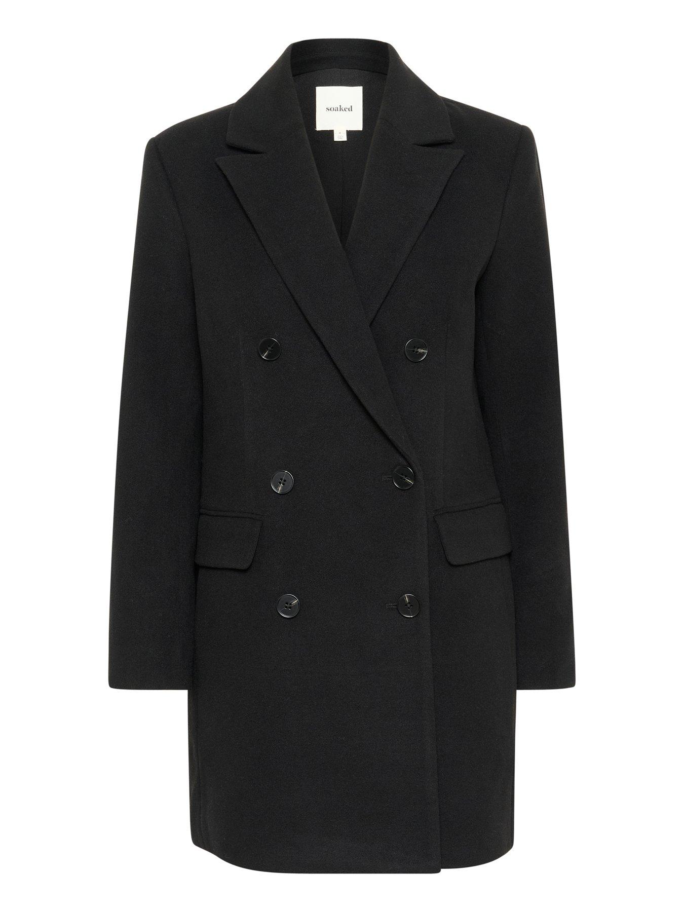  image of soaked-in-luxury-rubie-blazer-coat-black