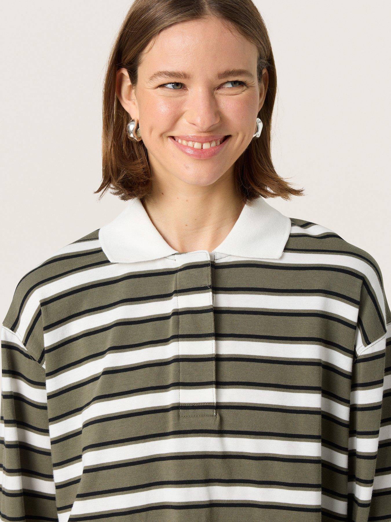  image of soaked-in-luxury-neo-polo-shirt-green