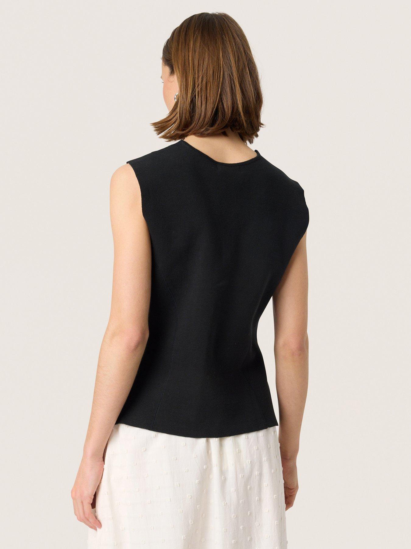 stillFront image of soaked-in-luxury-haven-waistcoat-black