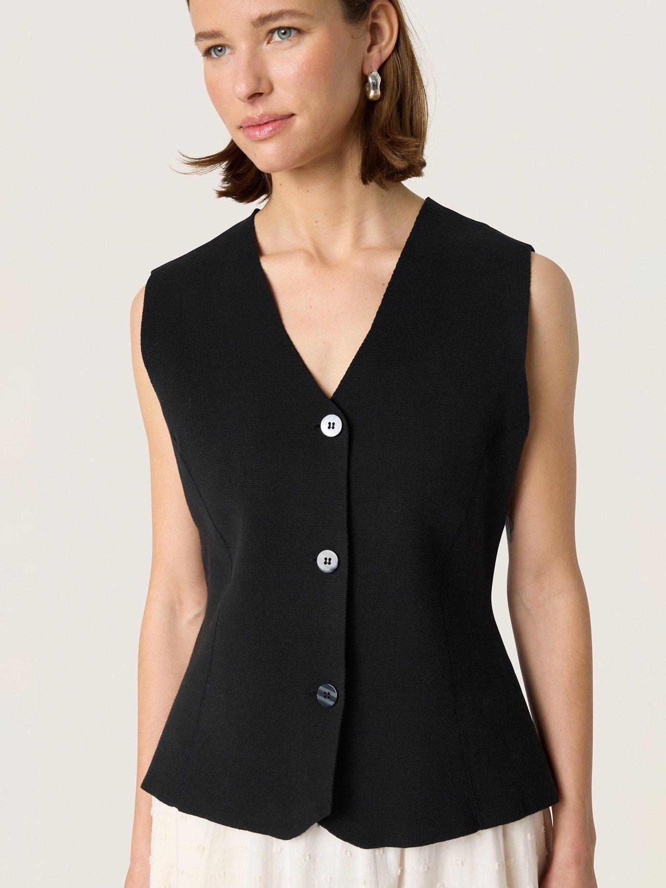  image of soaked-in-luxury-haven-waistcoat-black