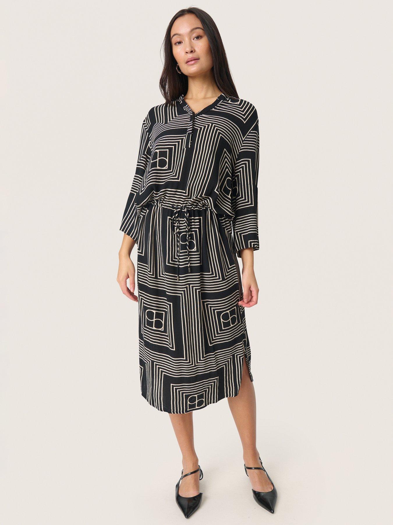  image of soaked-in-luxury-zaya-dress-black