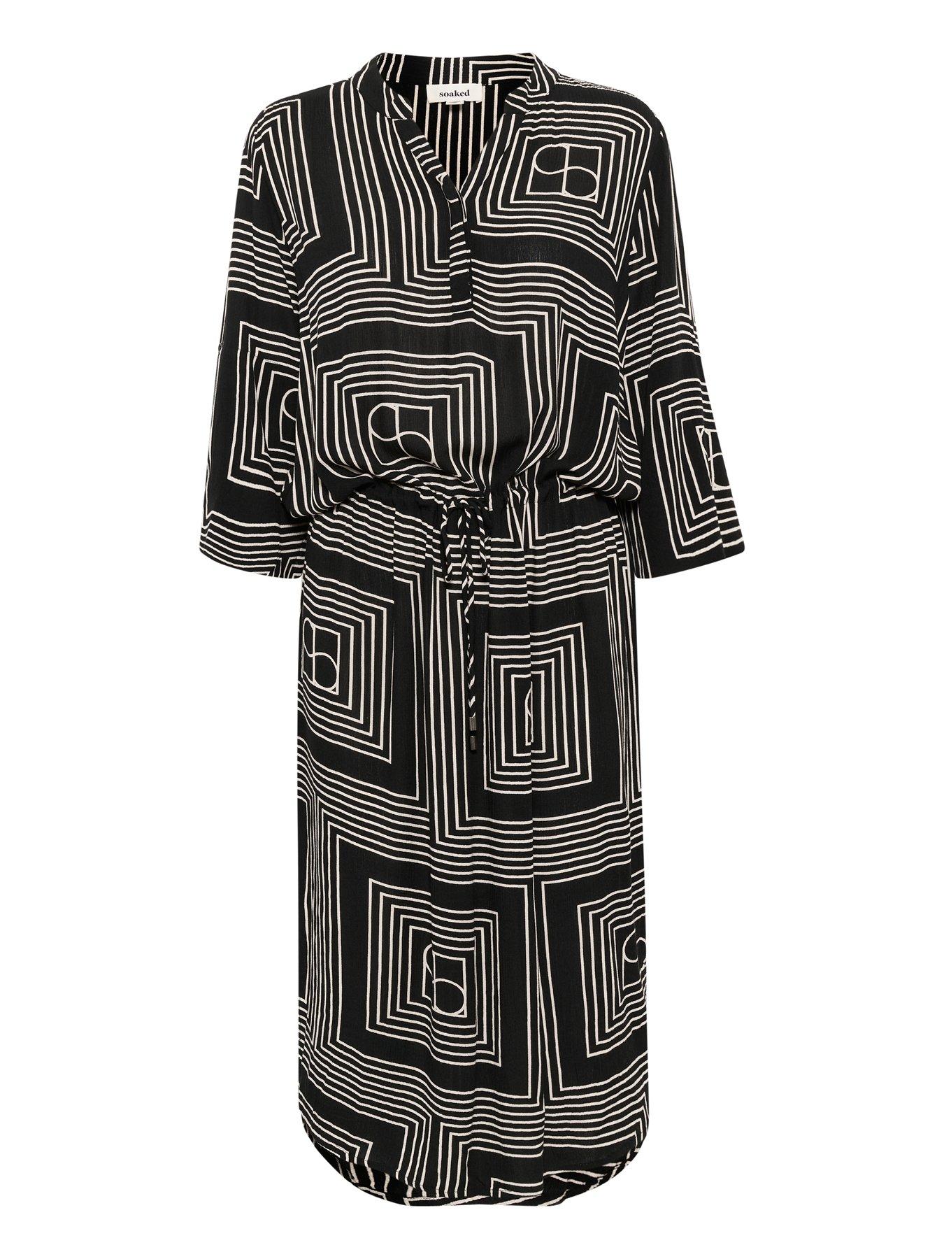  image of soaked-in-luxury-zaya-dress-black