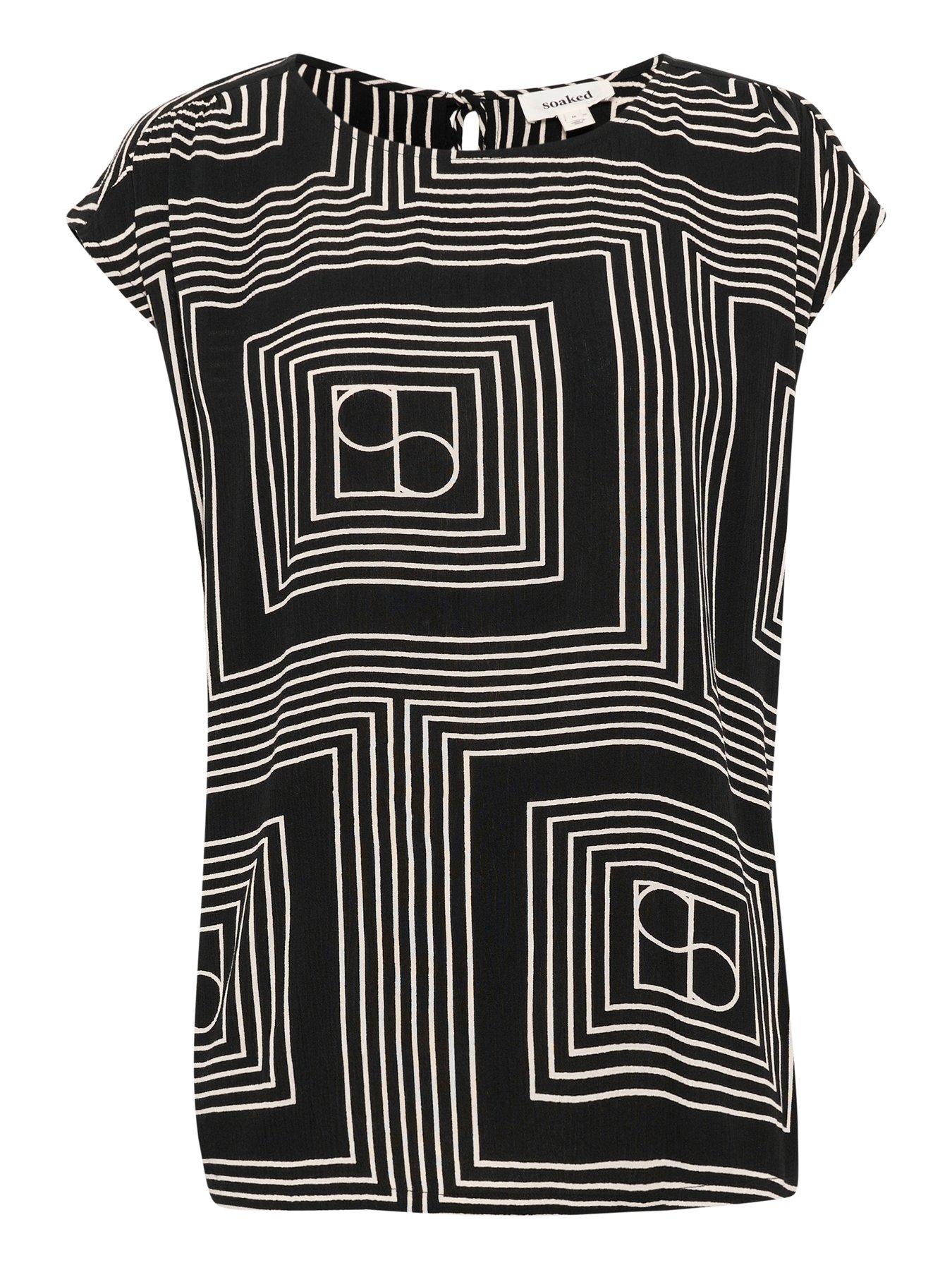  image of soaked-in-luxury-zaya-top-black