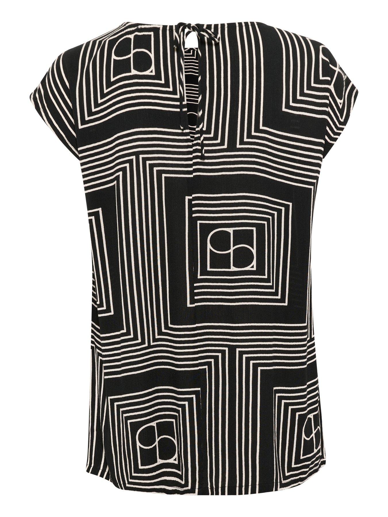  image of soaked-in-luxury-zaya-top-black