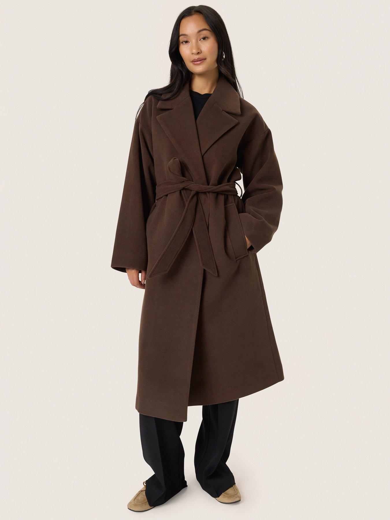  image of soaked-in-luxury-rubie-coat-brown
