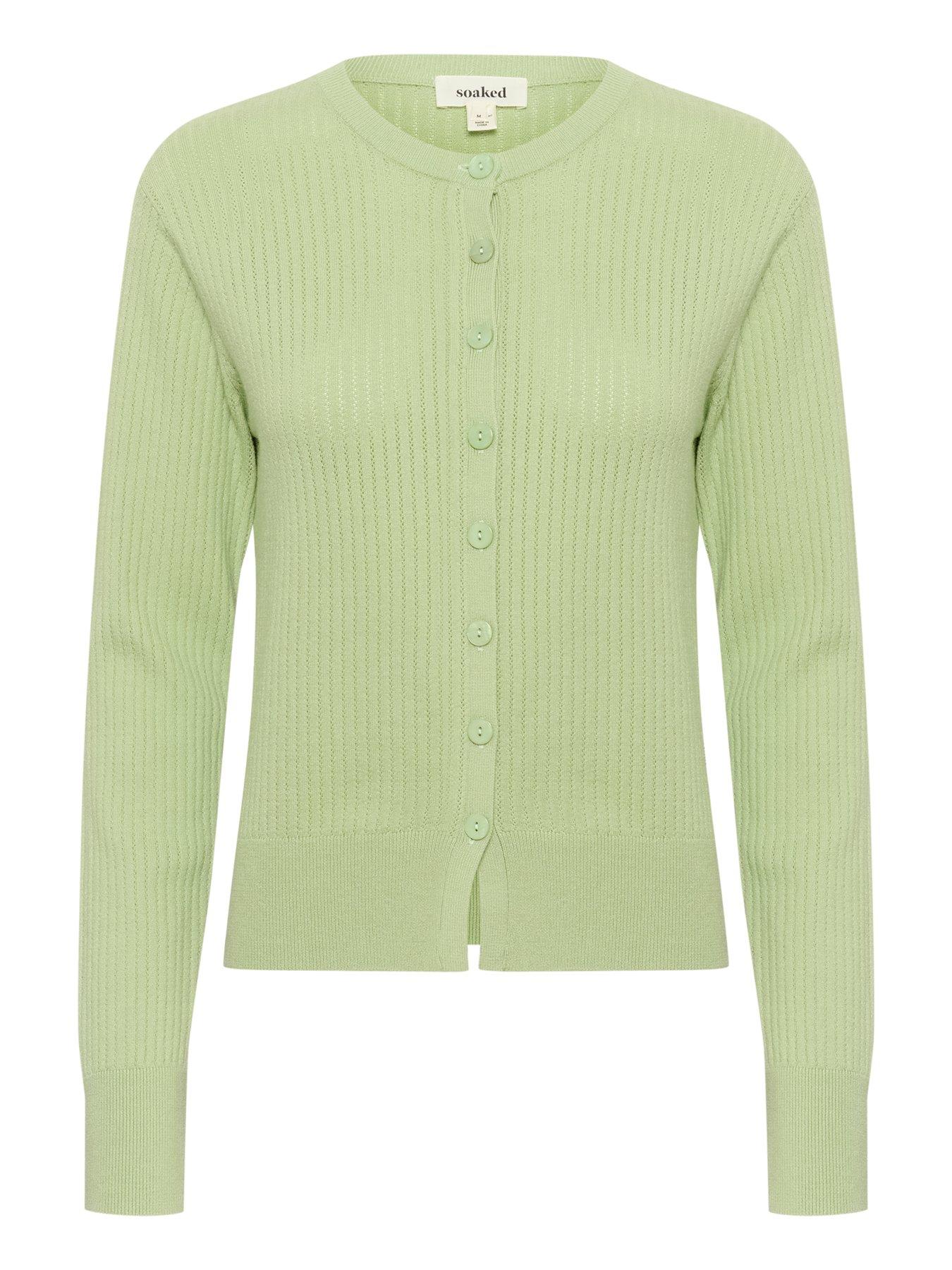  image of soaked-in-luxury-spina-cardigan-green