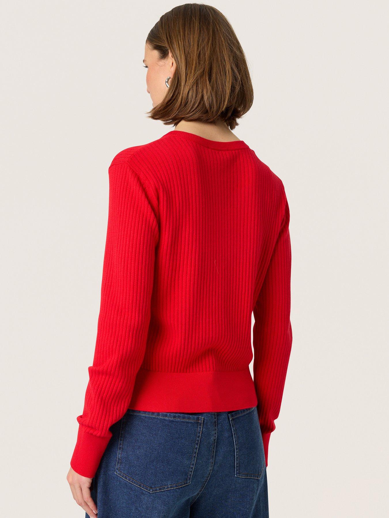 stillFront image of soaked-in-luxury-spina-cardigan-red