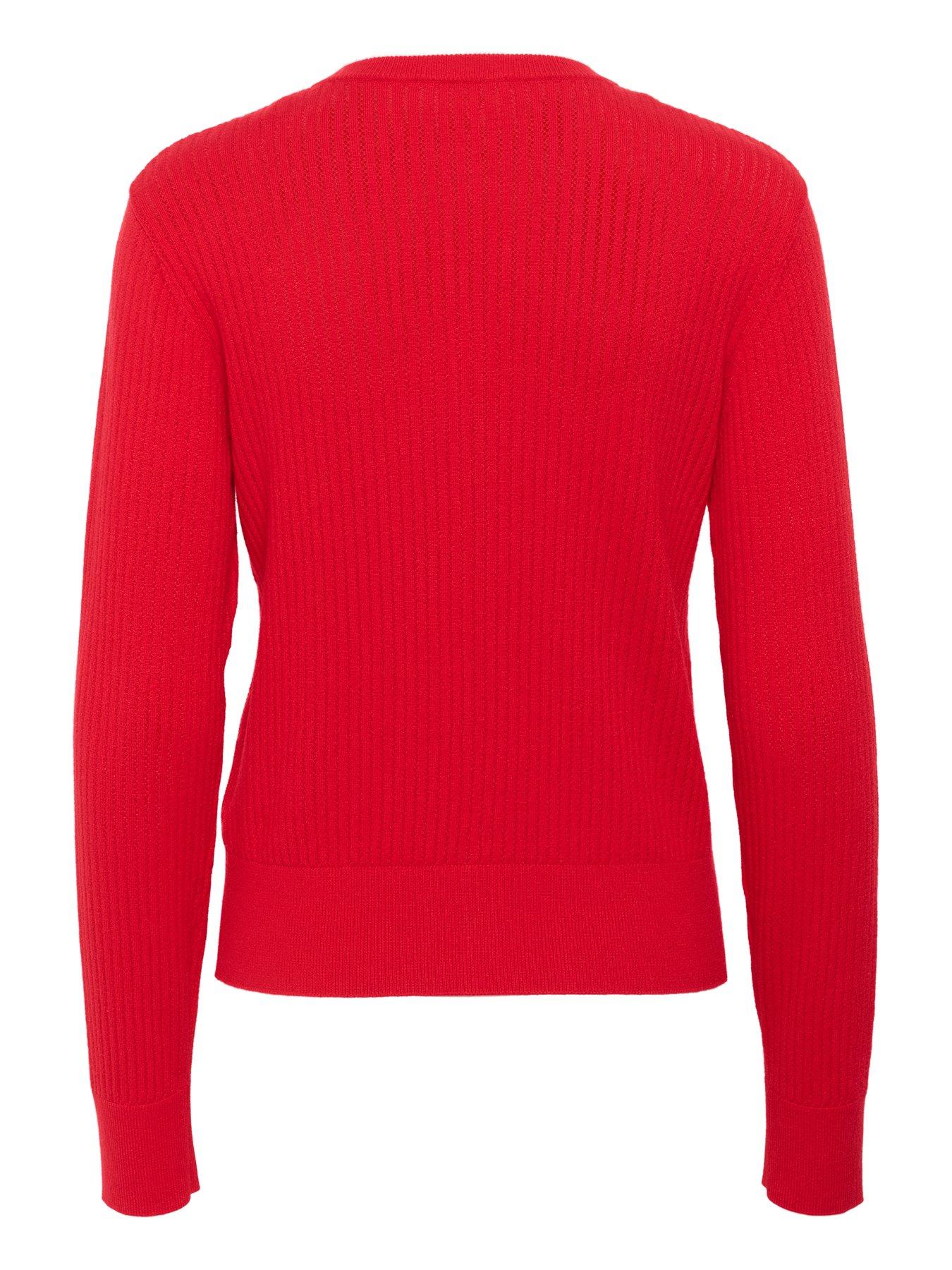  image of soaked-in-luxury-spina-cardigan-red