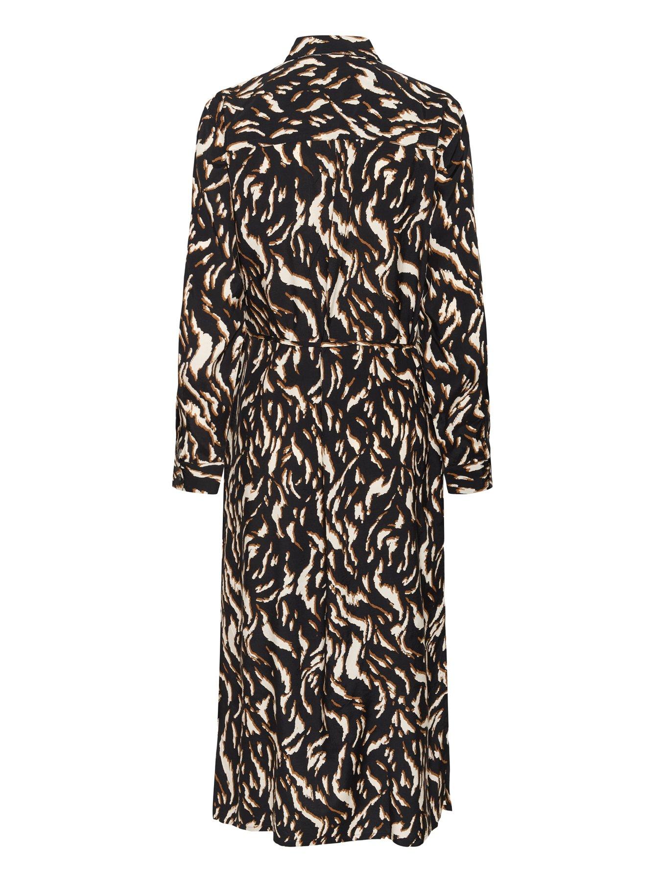 Image 4 of 4 of Kaffe Kamille Shirt Dress - Black