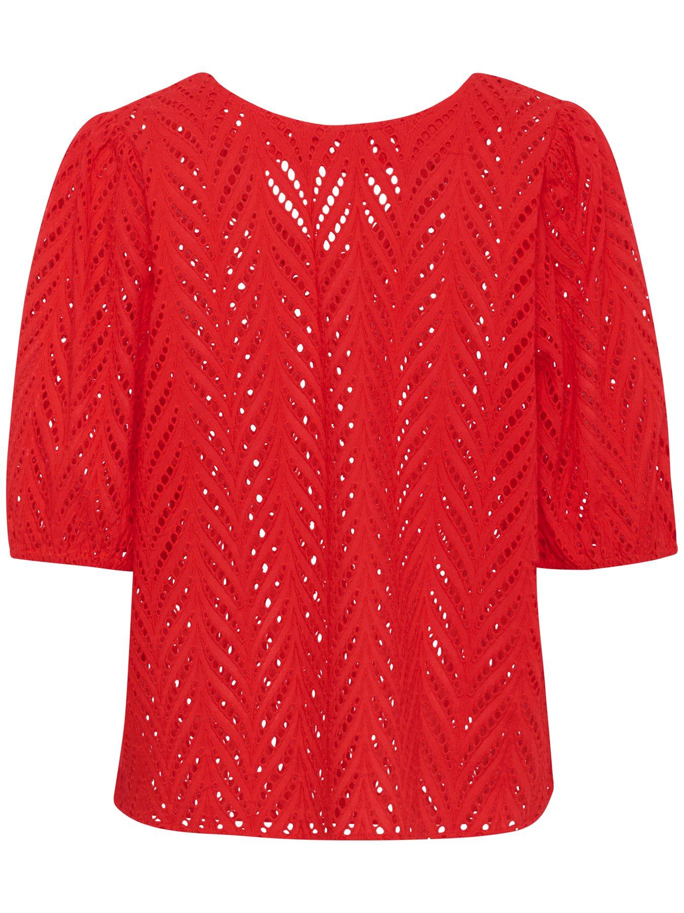  image of kaffe-kamasha-blouse-red