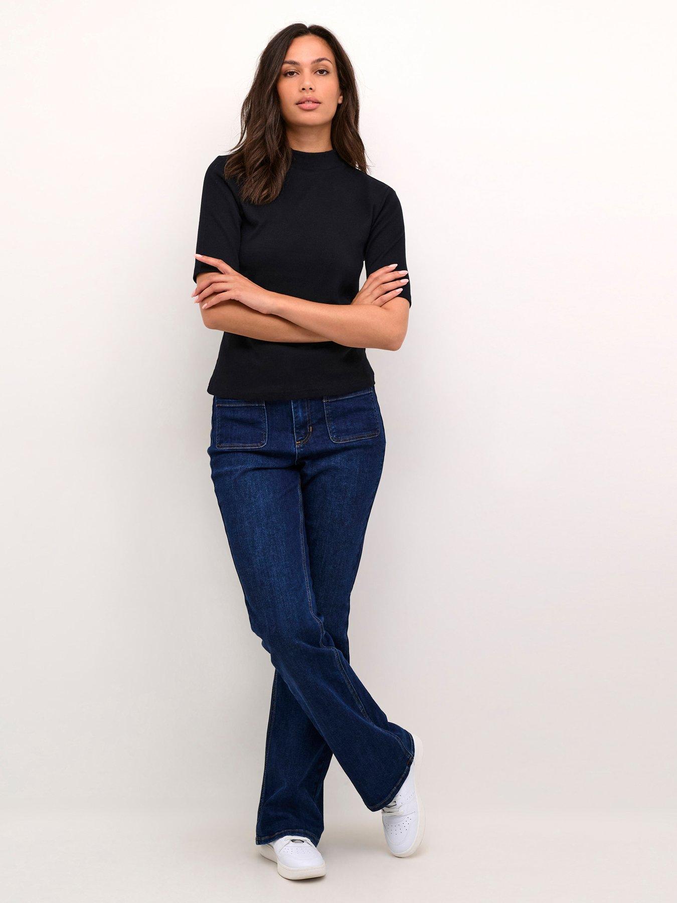 Image 1 of 5 of Kaffe Kacarla T-Shirt - Black