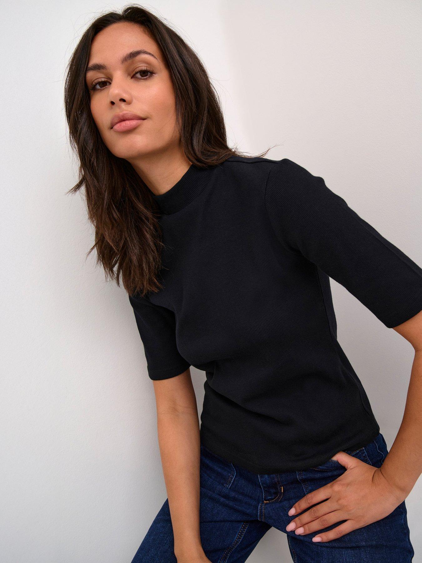 Image 3 of 5 of Kaffe Kacarla T-Shirt - Black