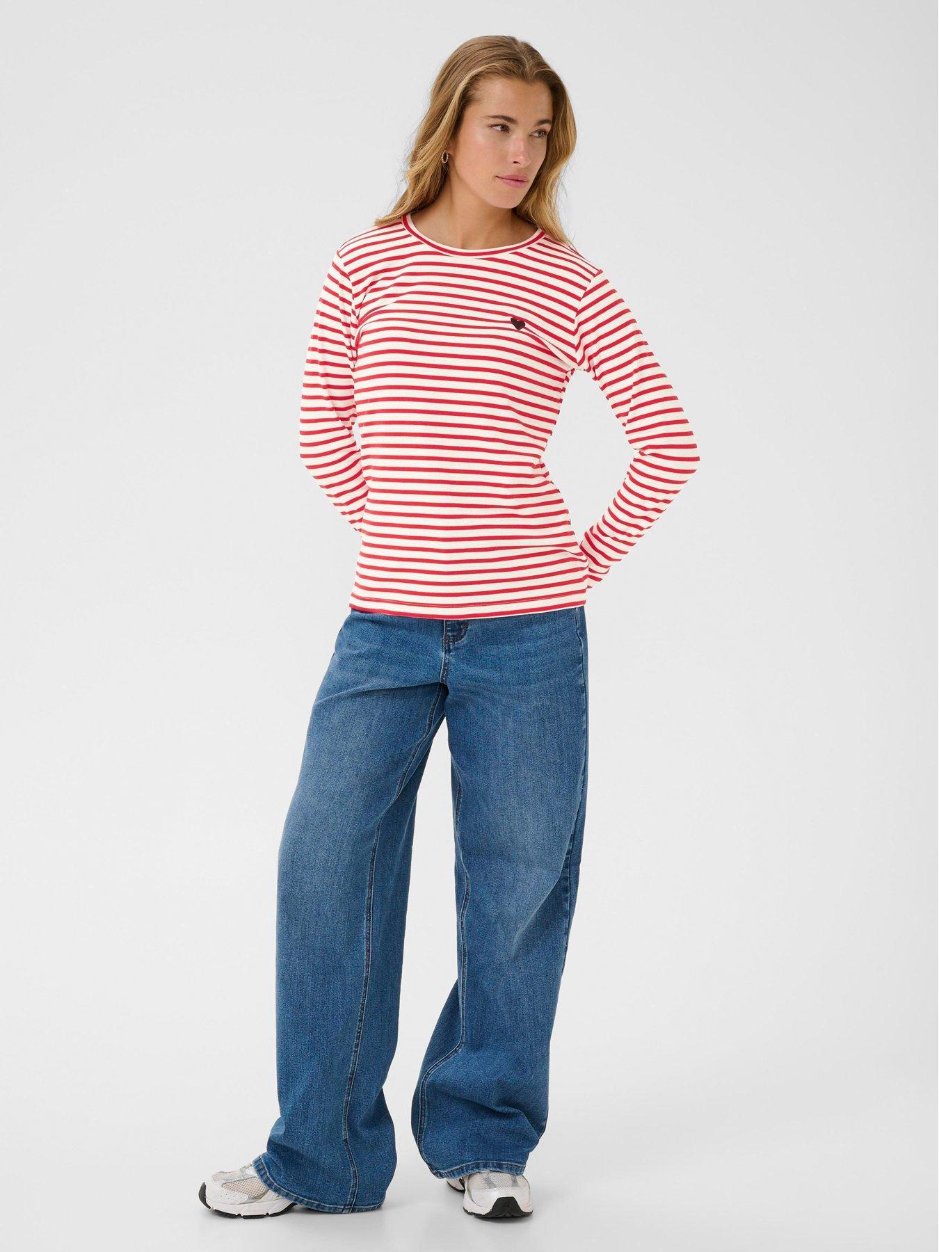 kaffe-liddy-t-shirt-red