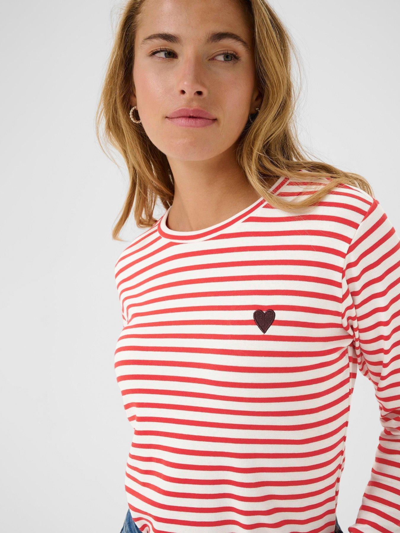  image of kaffe-liddy-t-shirt-red