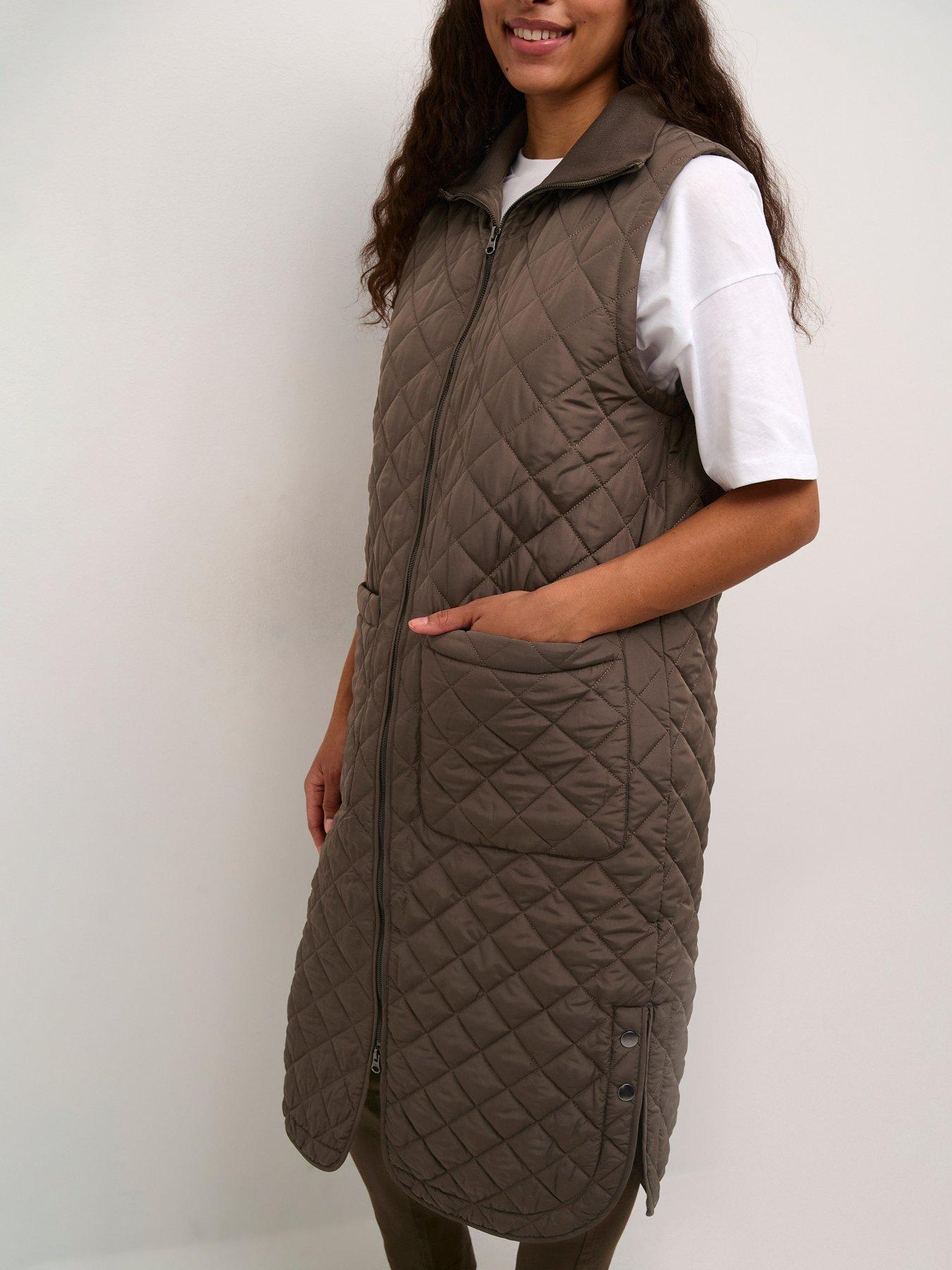 Kaffe Kaseverina Gilet - Brown