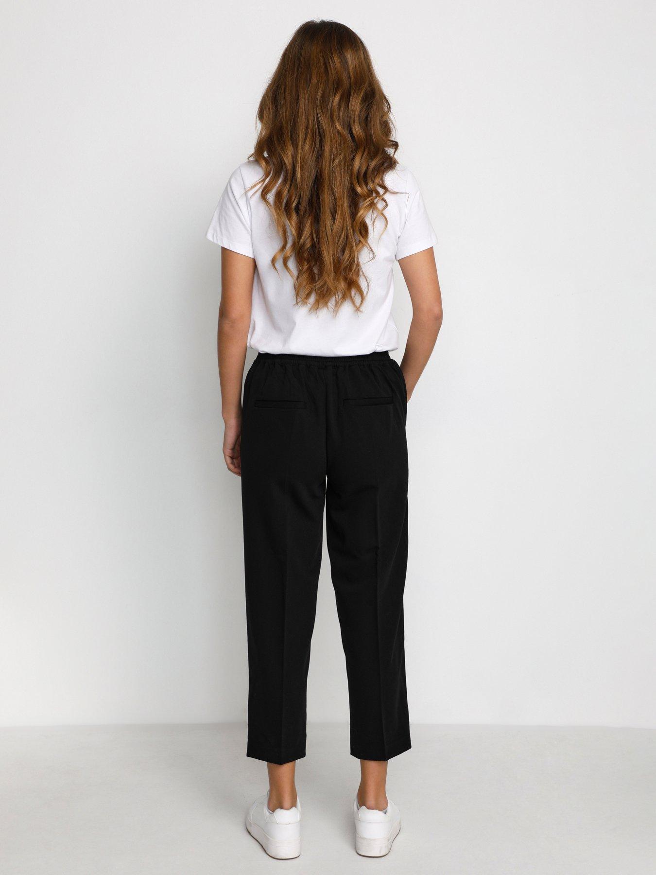 stillFront image of kaffe-sakura-trousers-black