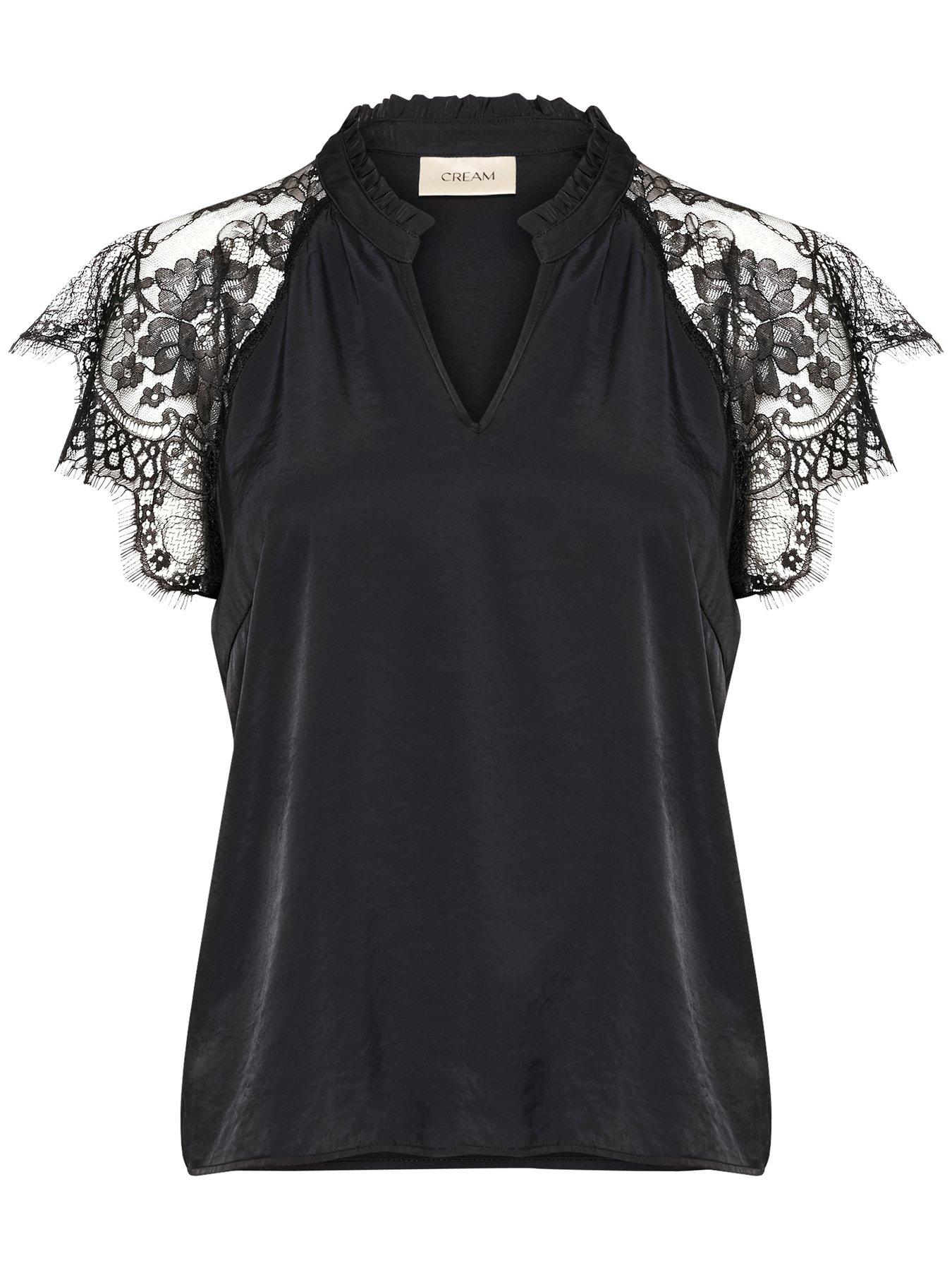  image of cream-nola-lace-blouse-black