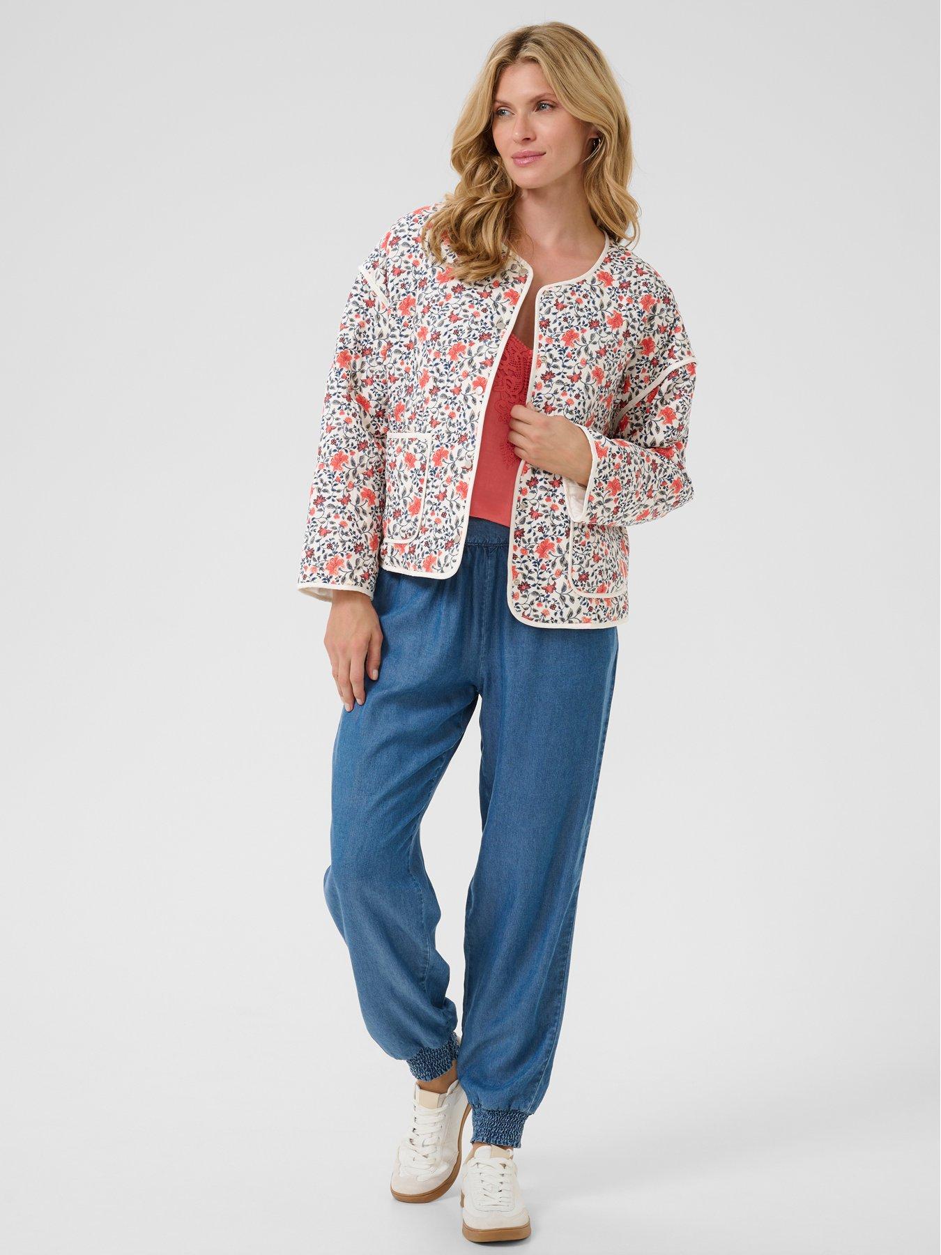 Cream Crnaomi Floral Jacket - Multi