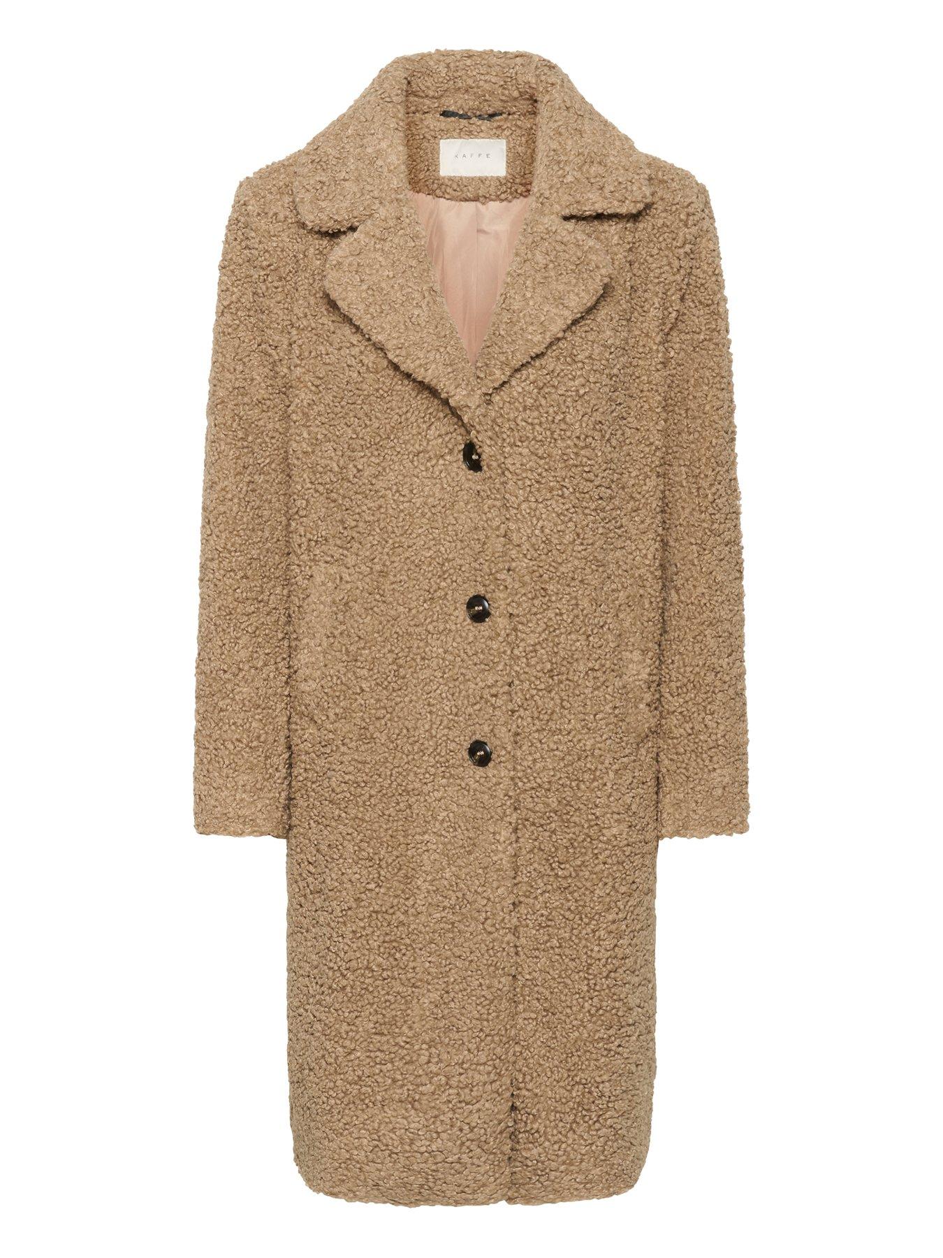 Image 4 of 5 of Kaffe Balmi Coat - Beige