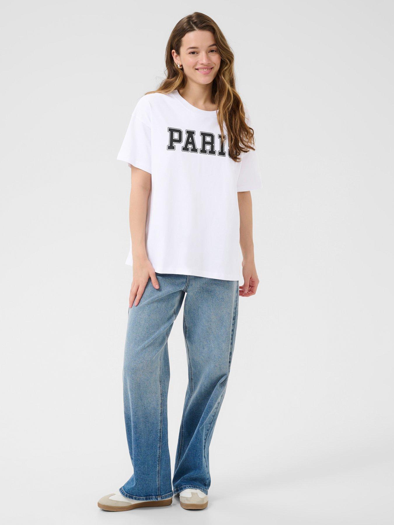  image of kaffe-kaadelina-t-shirt-white