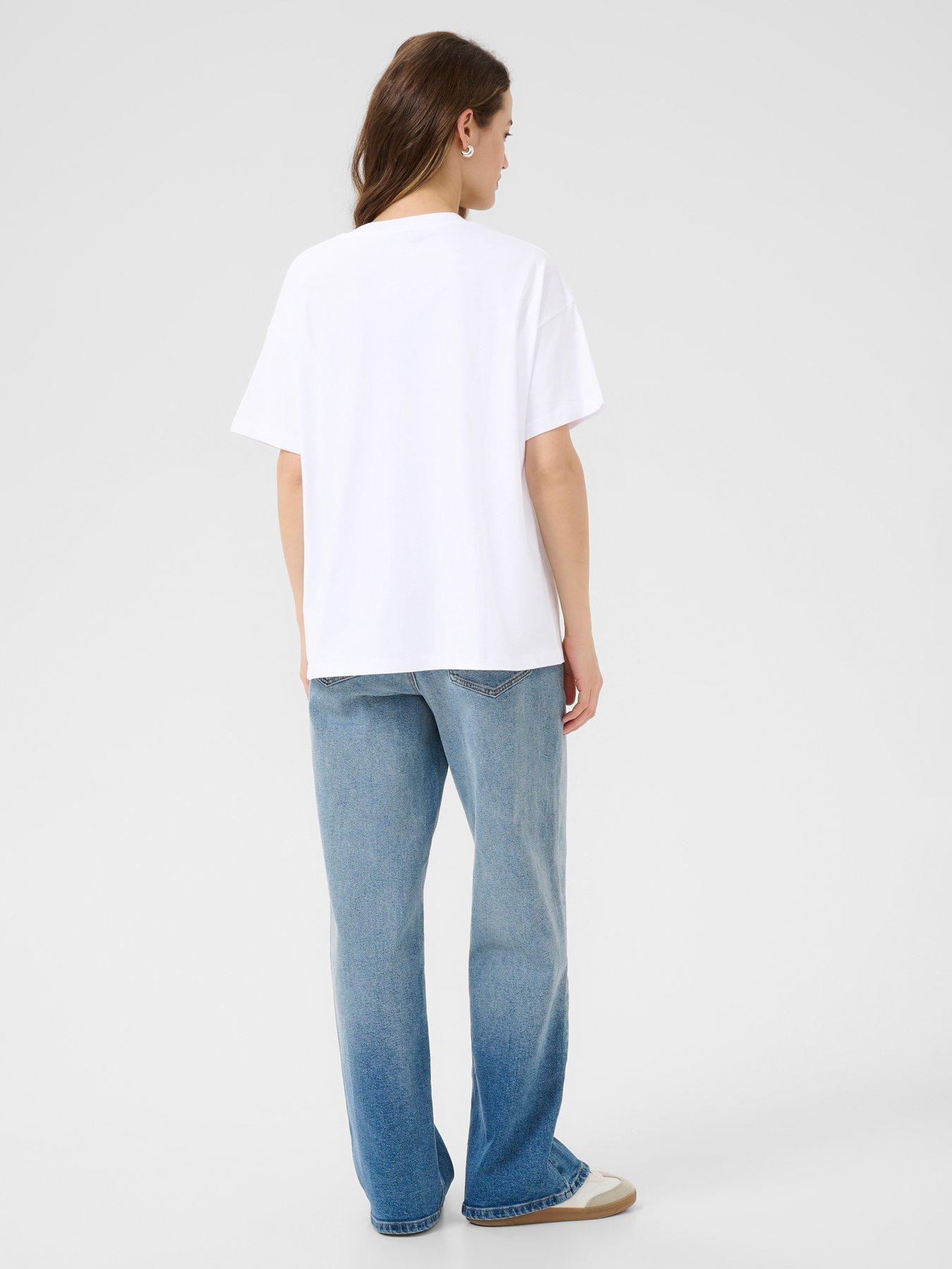  image of kaffe-kaadelina-t-shirt-white