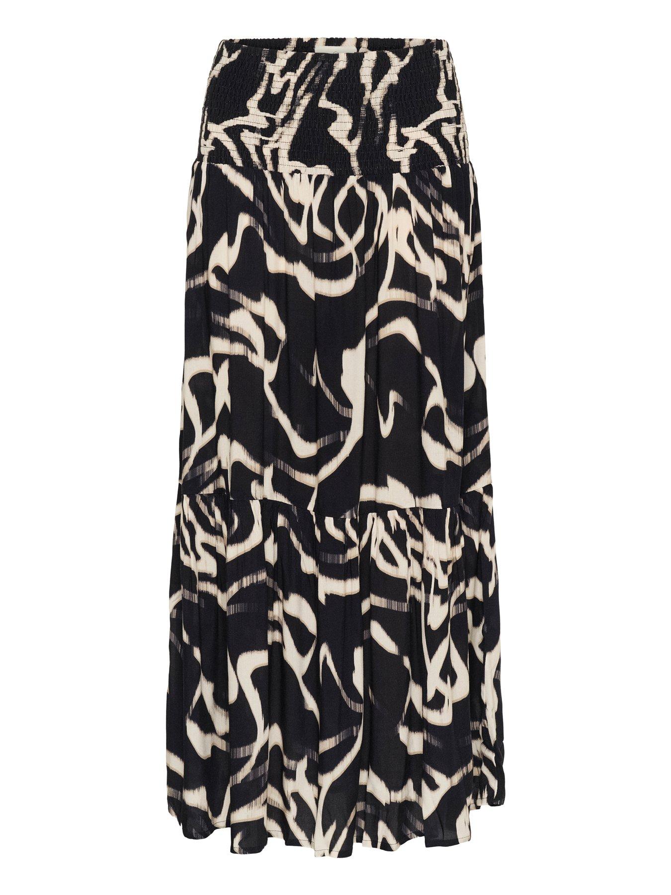  image of kaffe-kabeathe-skirt-black