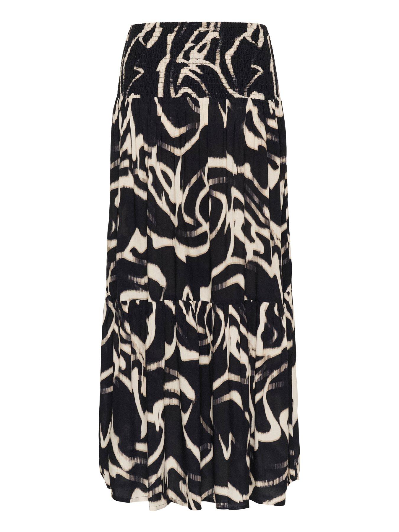  image of kaffe-kabeathe-skirt-black