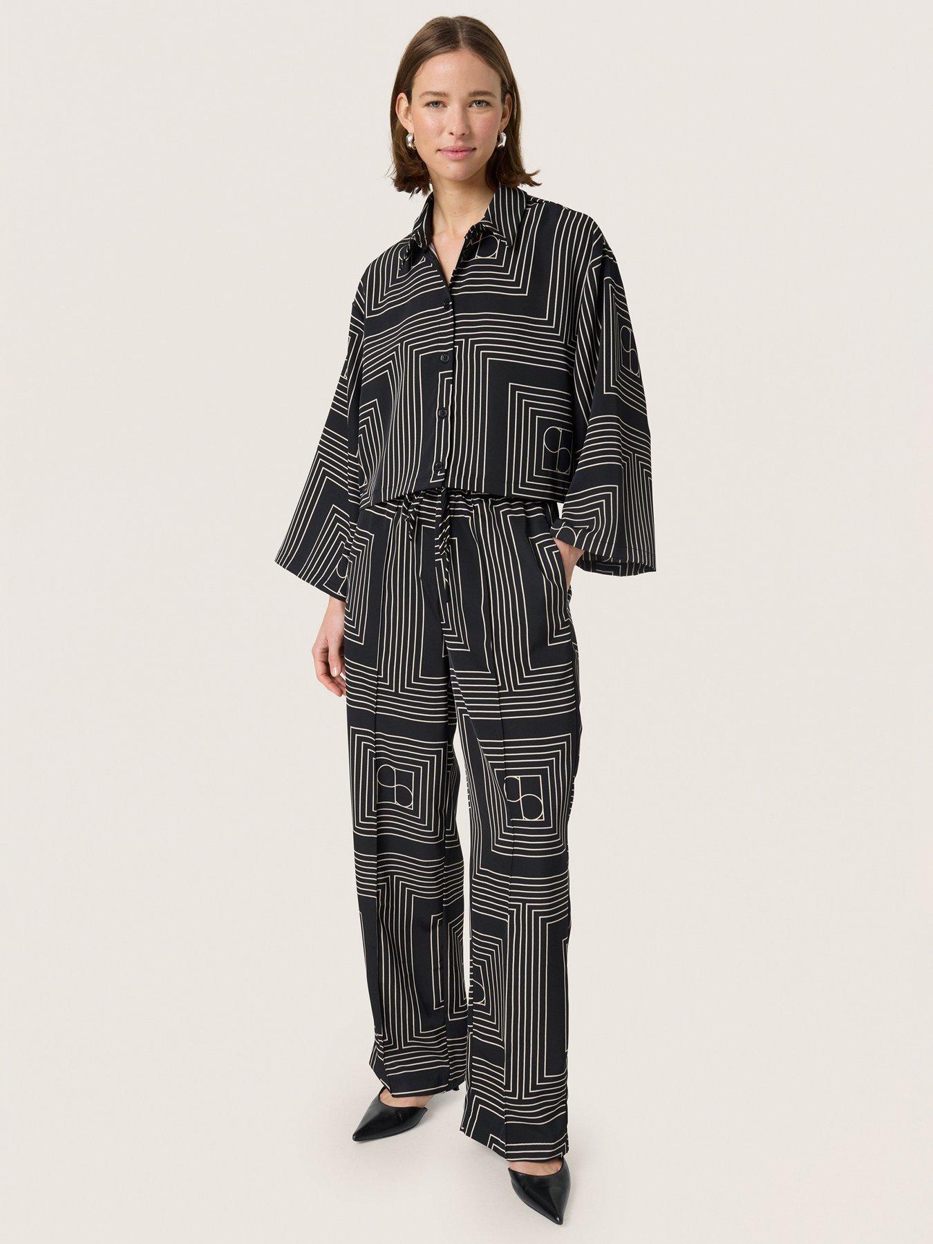 Image 1 of 5 of Soaked In Luxury Sltopaz Trousers - Black